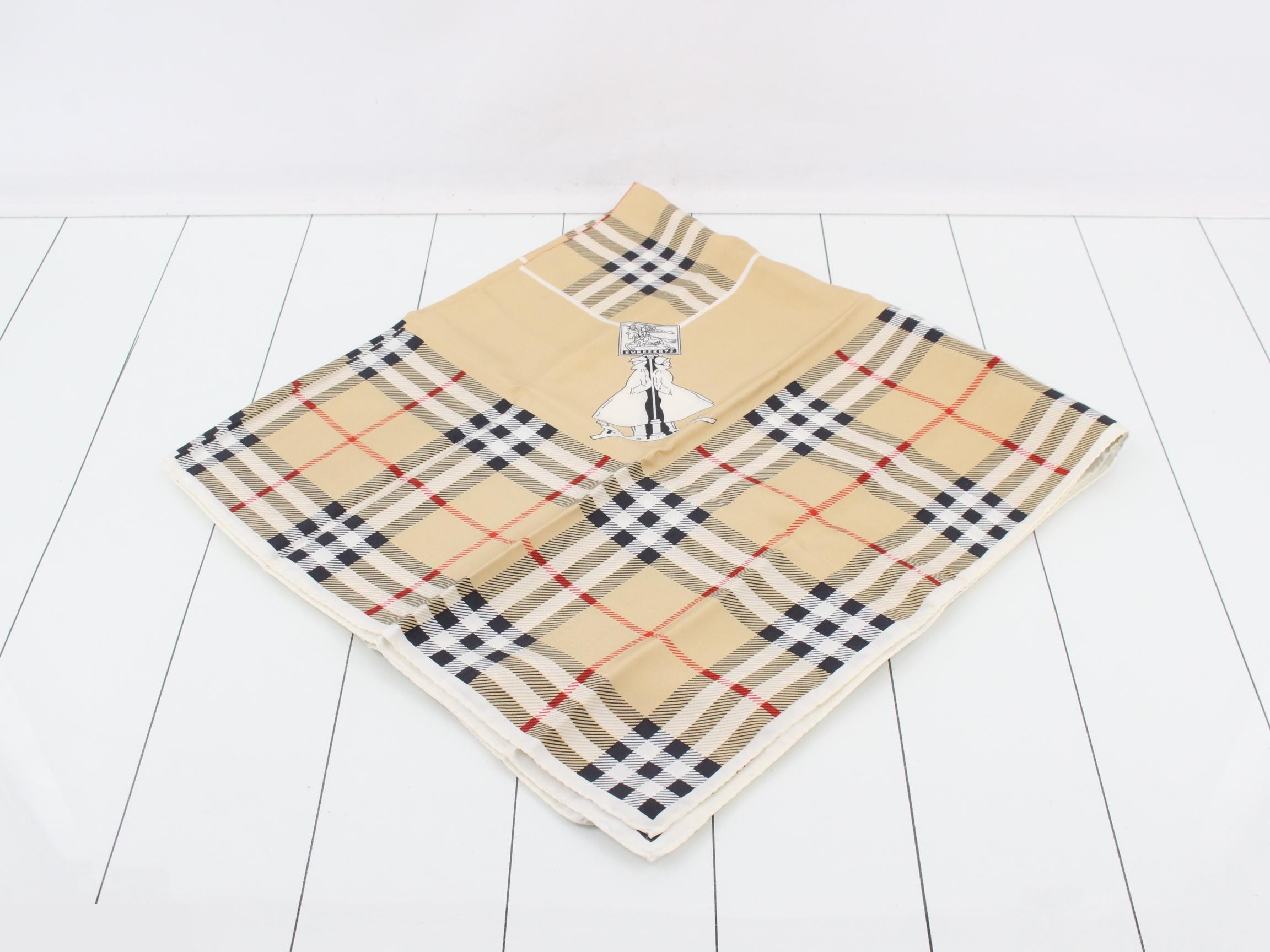 Silk check scarf — view 2