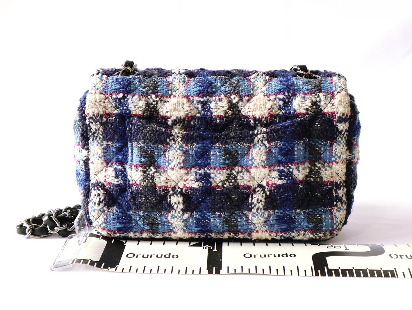 Mini Matelassé 20 Tweed Chain Shoulder Bag — view 2