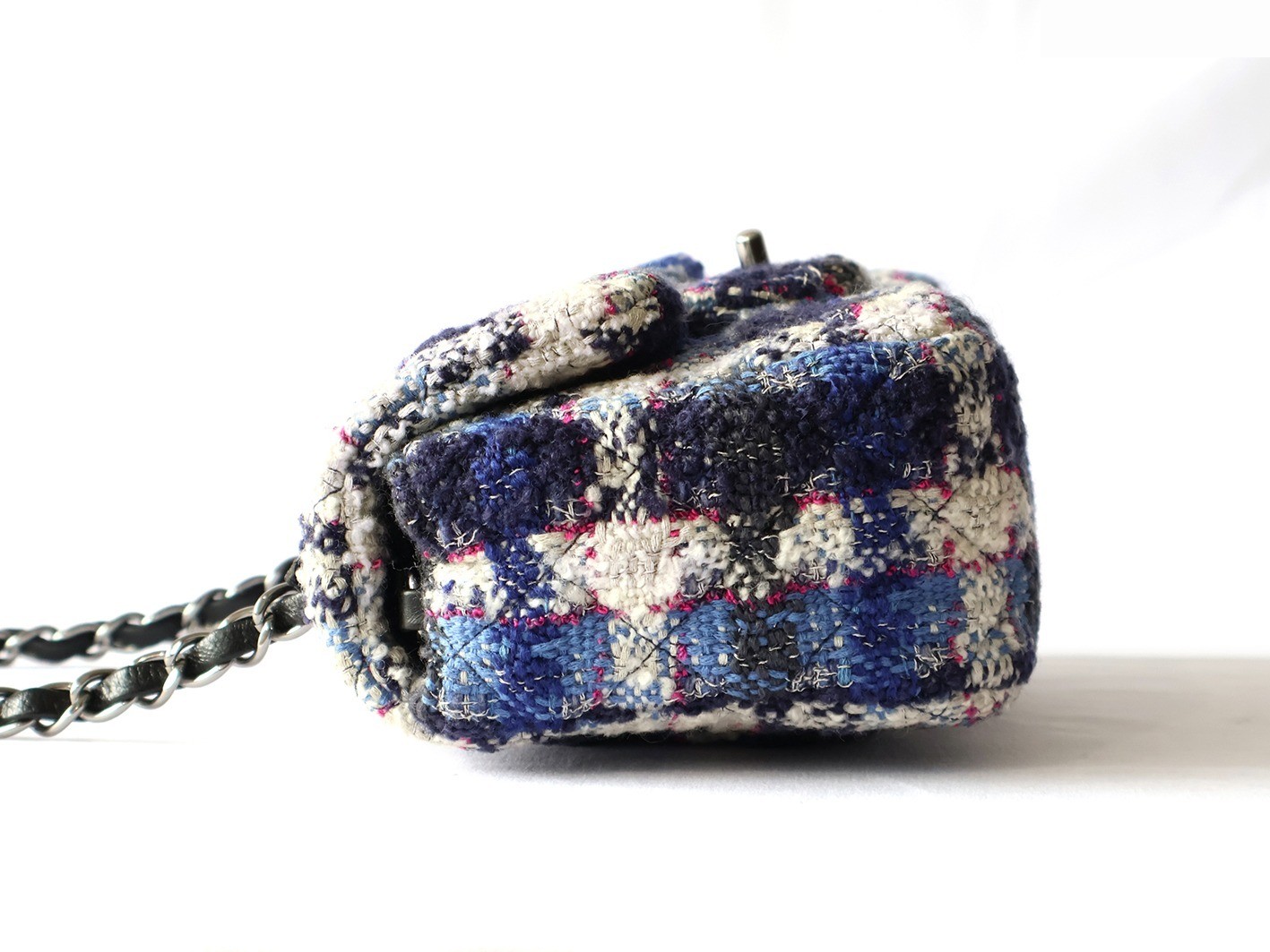 Mini Matelassé 20 Tweed Chain Shoulder Bag — view 5