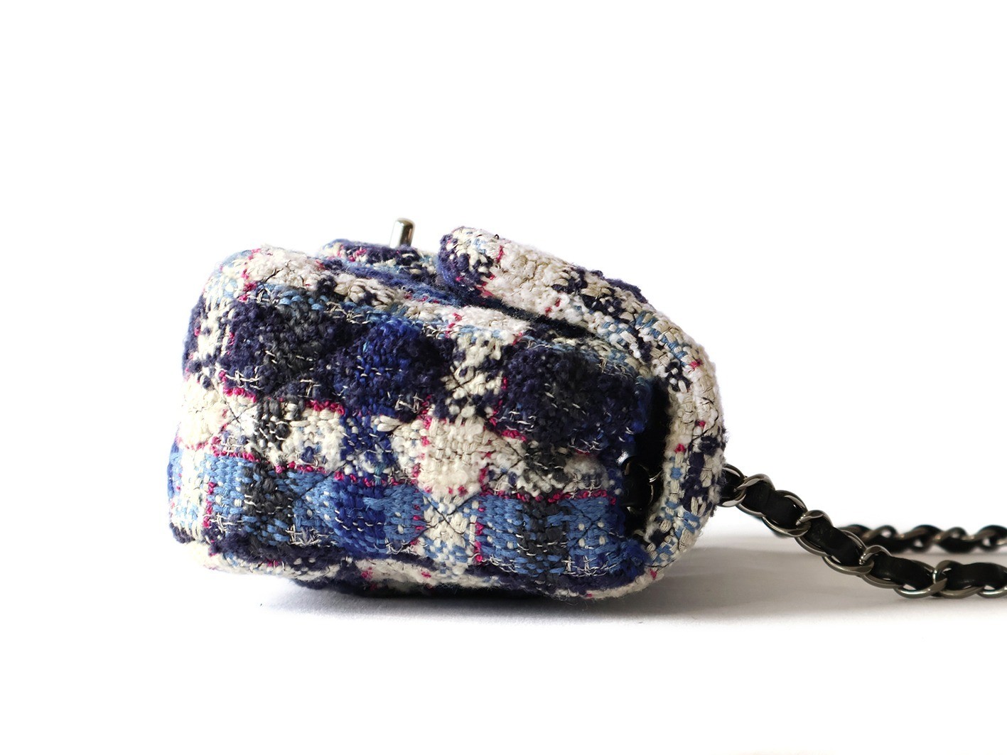 Mini Matelassé 20 Tweed Chain Shoulder Bag — view 6
