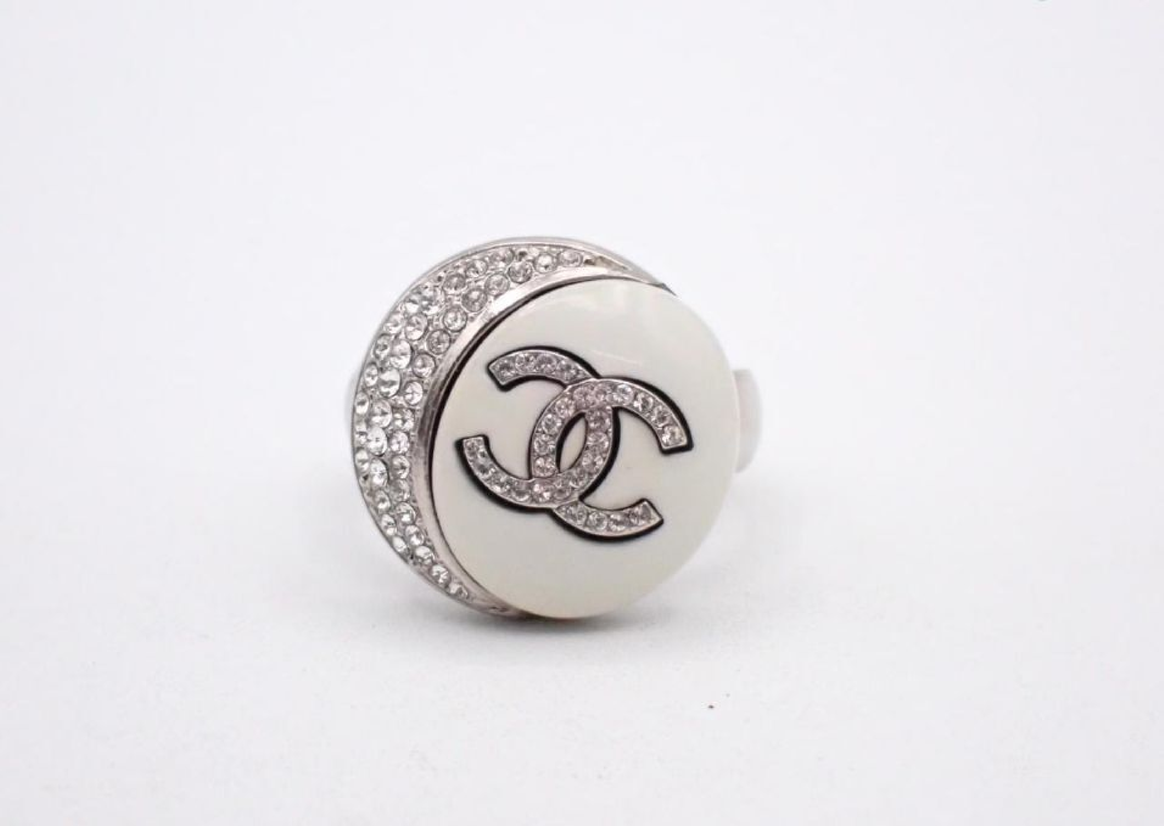 Moon Line Stone Ring (with comments) C22C Box Size #11 Ring