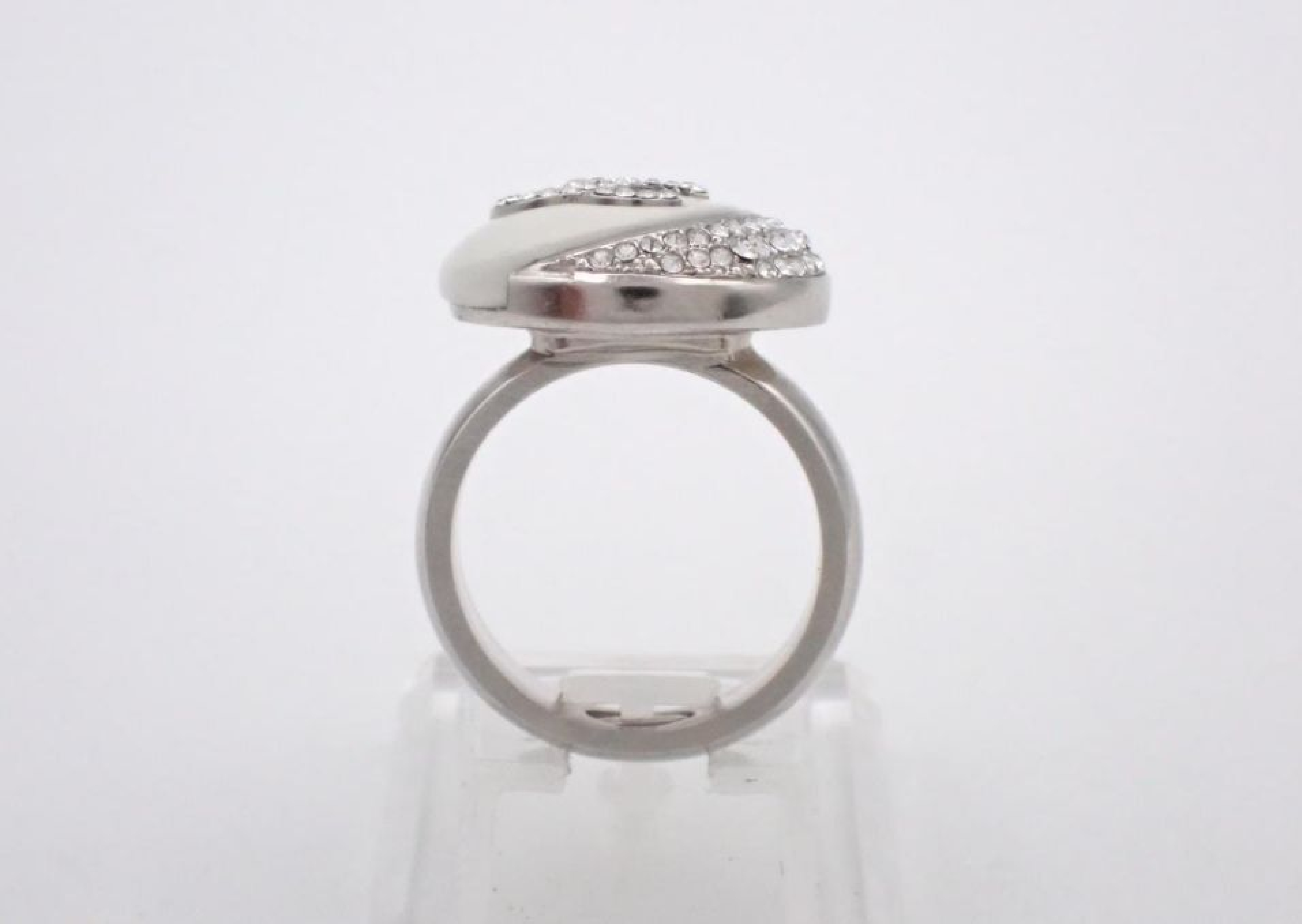 Moon Line Stone Ring (with comments) C22C Box Size #11 Ring — view 2