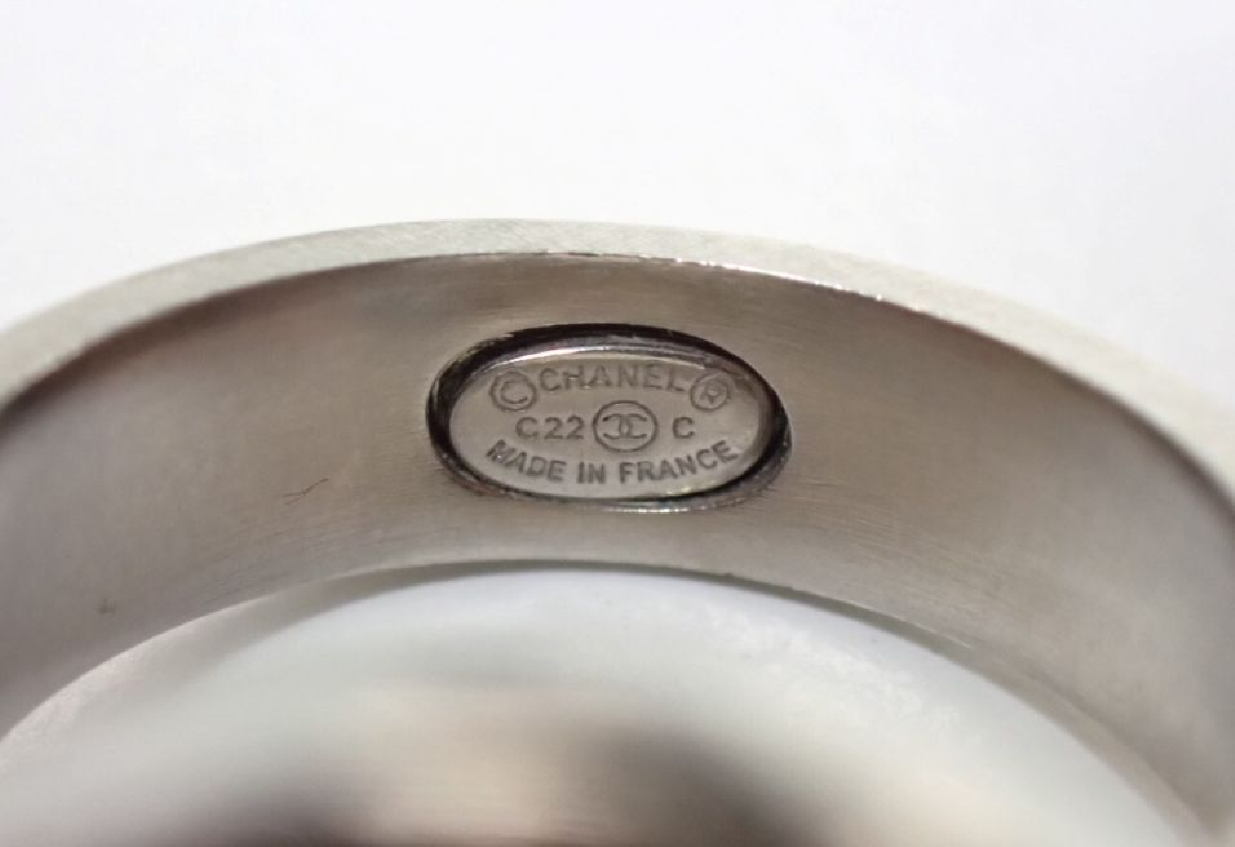 Moon Line Stone Ring (with comments) C22C Box Size #11 Ring — view 4