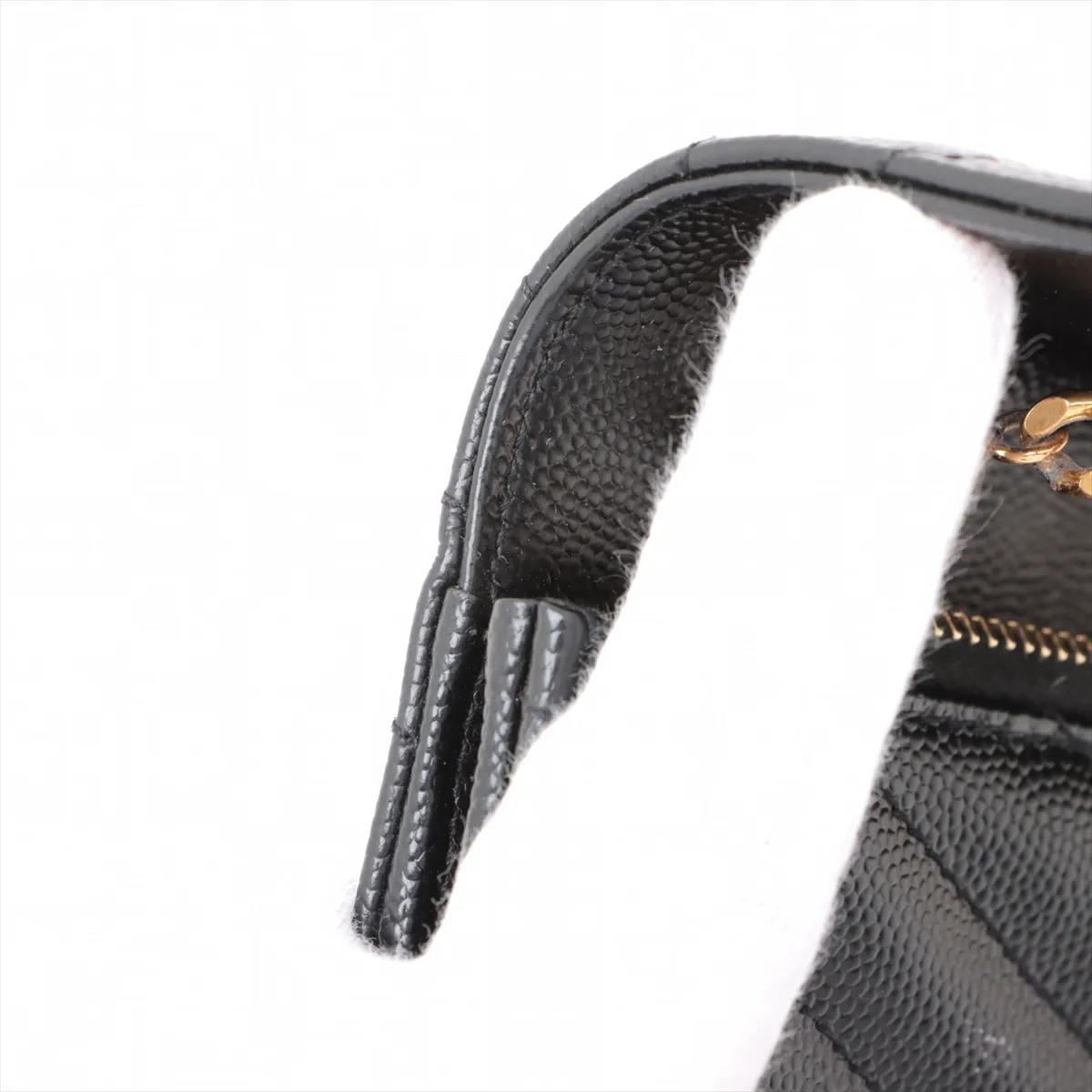 Cassandra Leather Chain Wallet, Black, 393953 — view 12