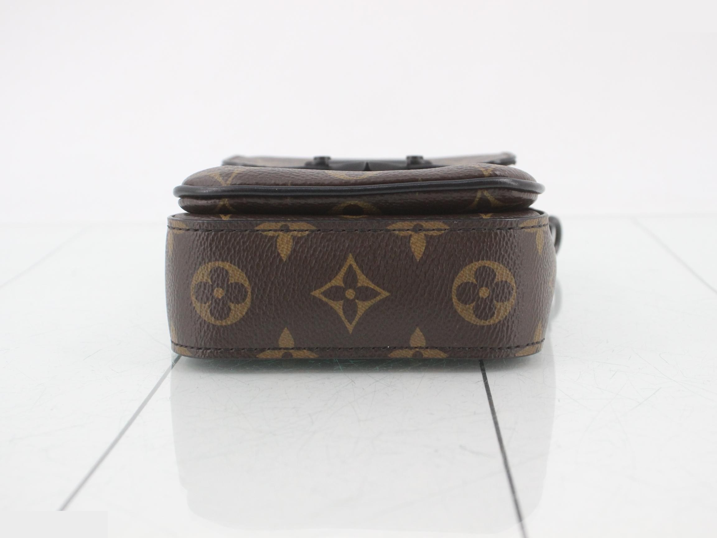 S-Lock Monogram Macassar Vertical Wearable Wallet — view 3