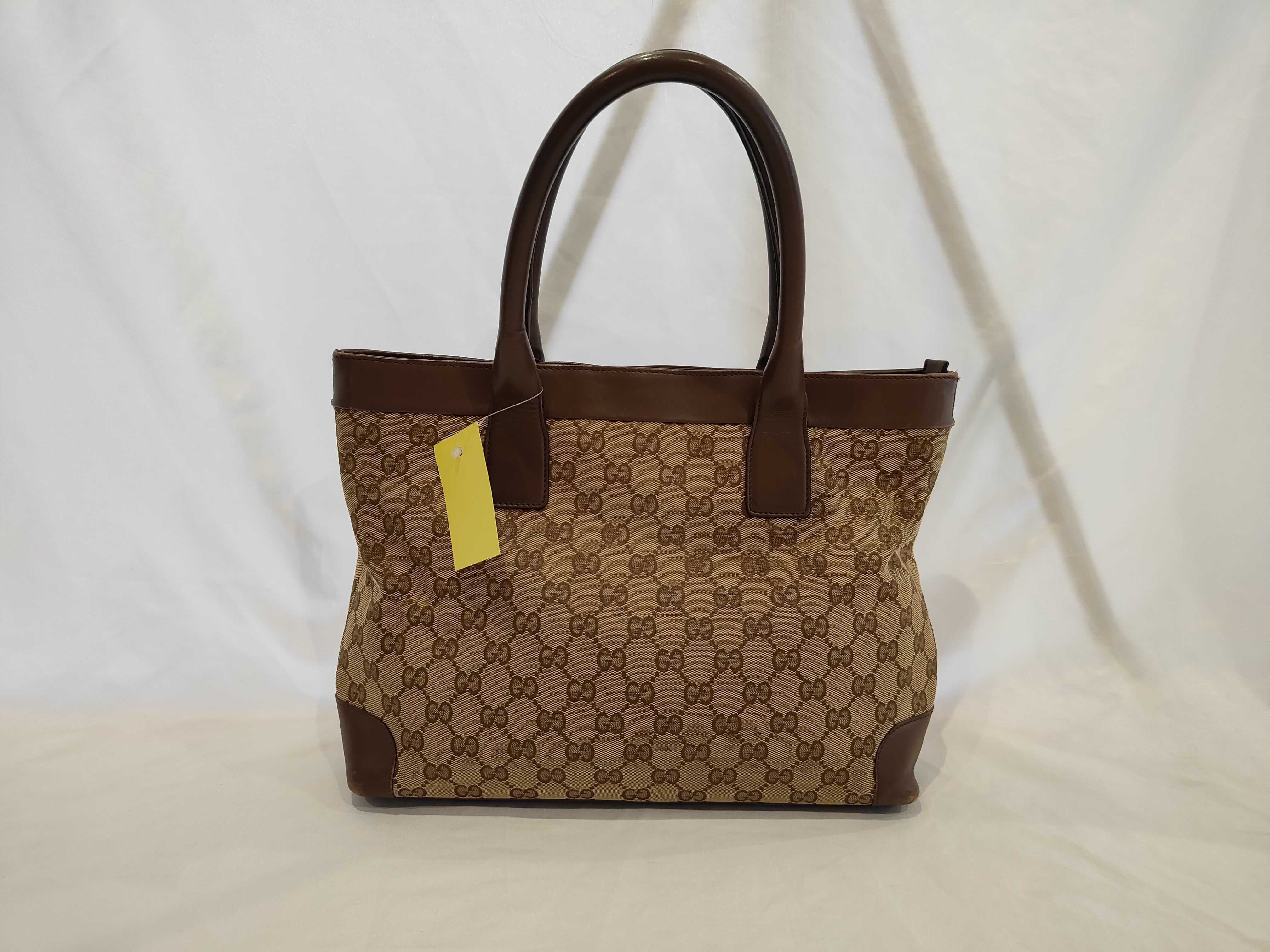 GG Canvas Handbag 002-1119 002113 Tote Bag