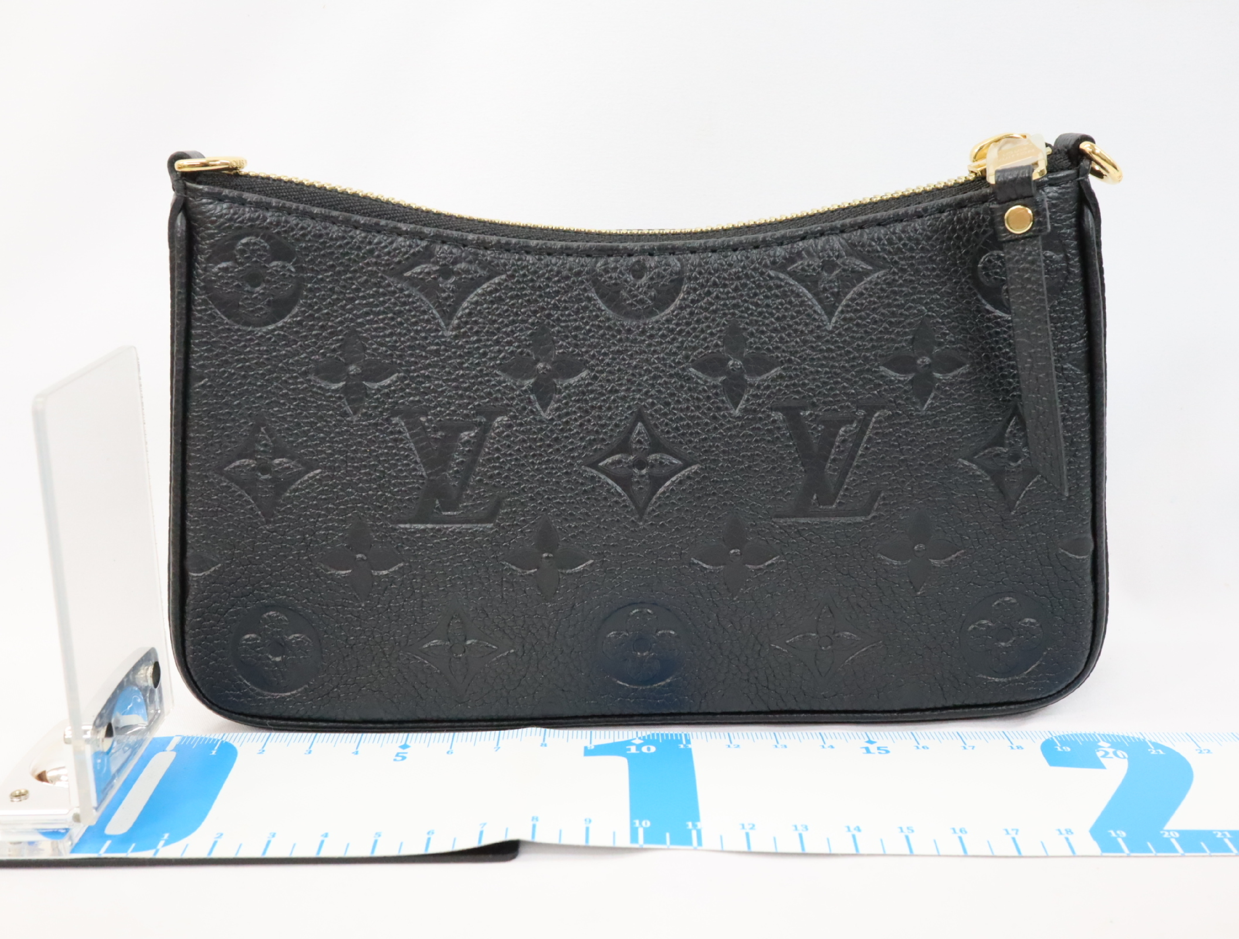 Monogram Empreinte Easy Pouch M80349 Black Shoulder Bag (RFID detected) — view 2