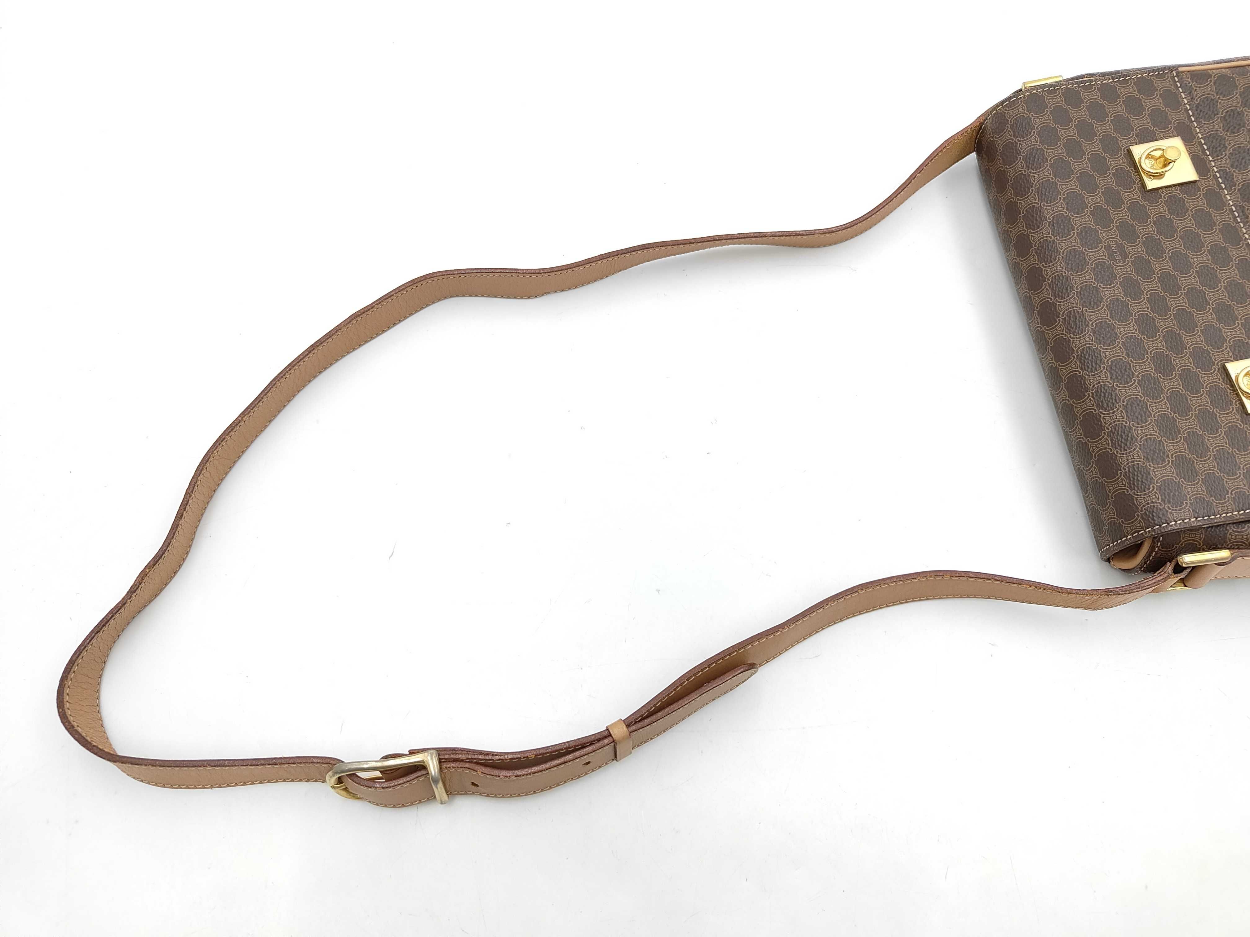 Macadam Shoulder Bag (Brown) — view 5