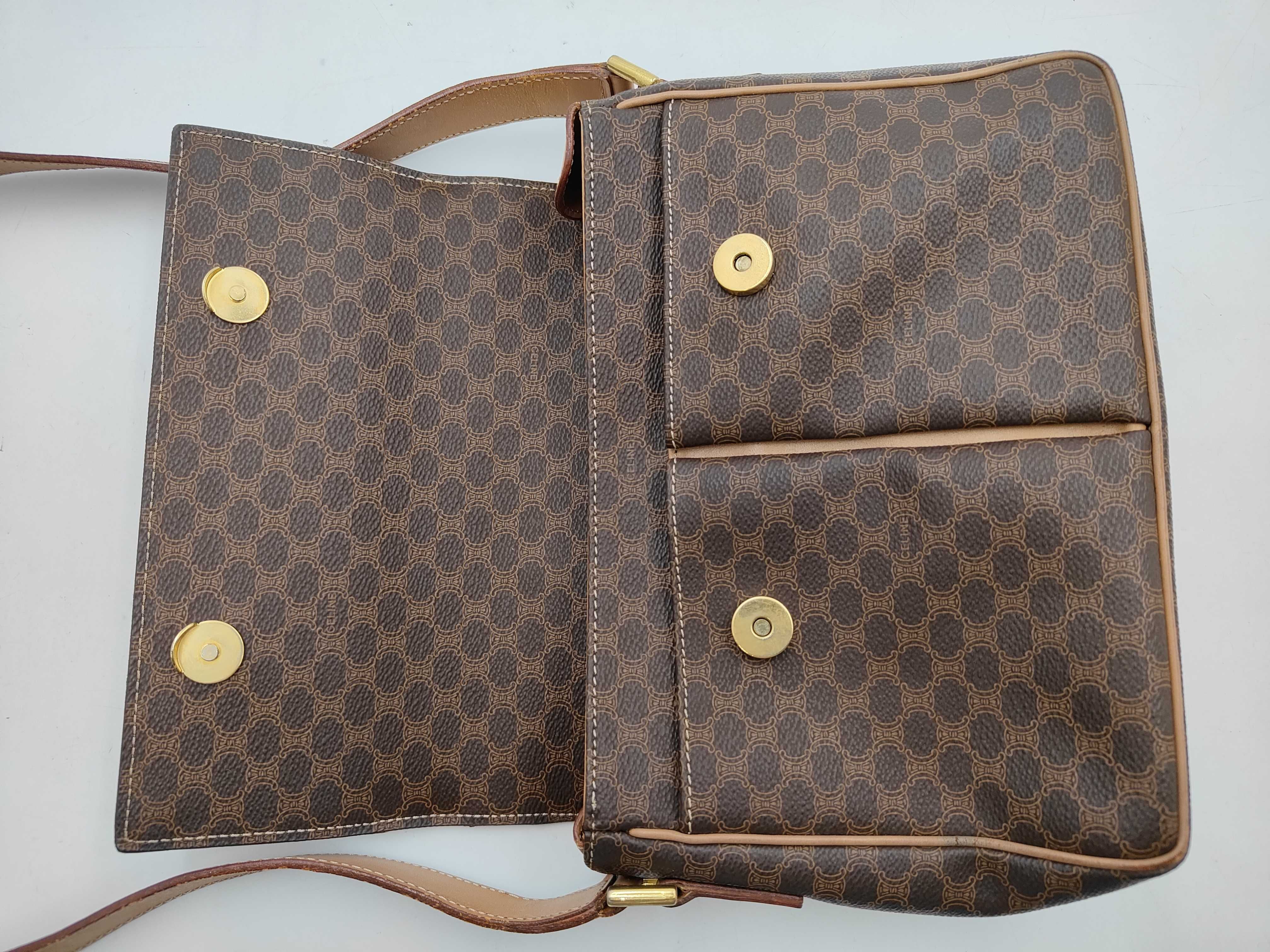 Macadam Shoulder Bag (Brown) — view 9
