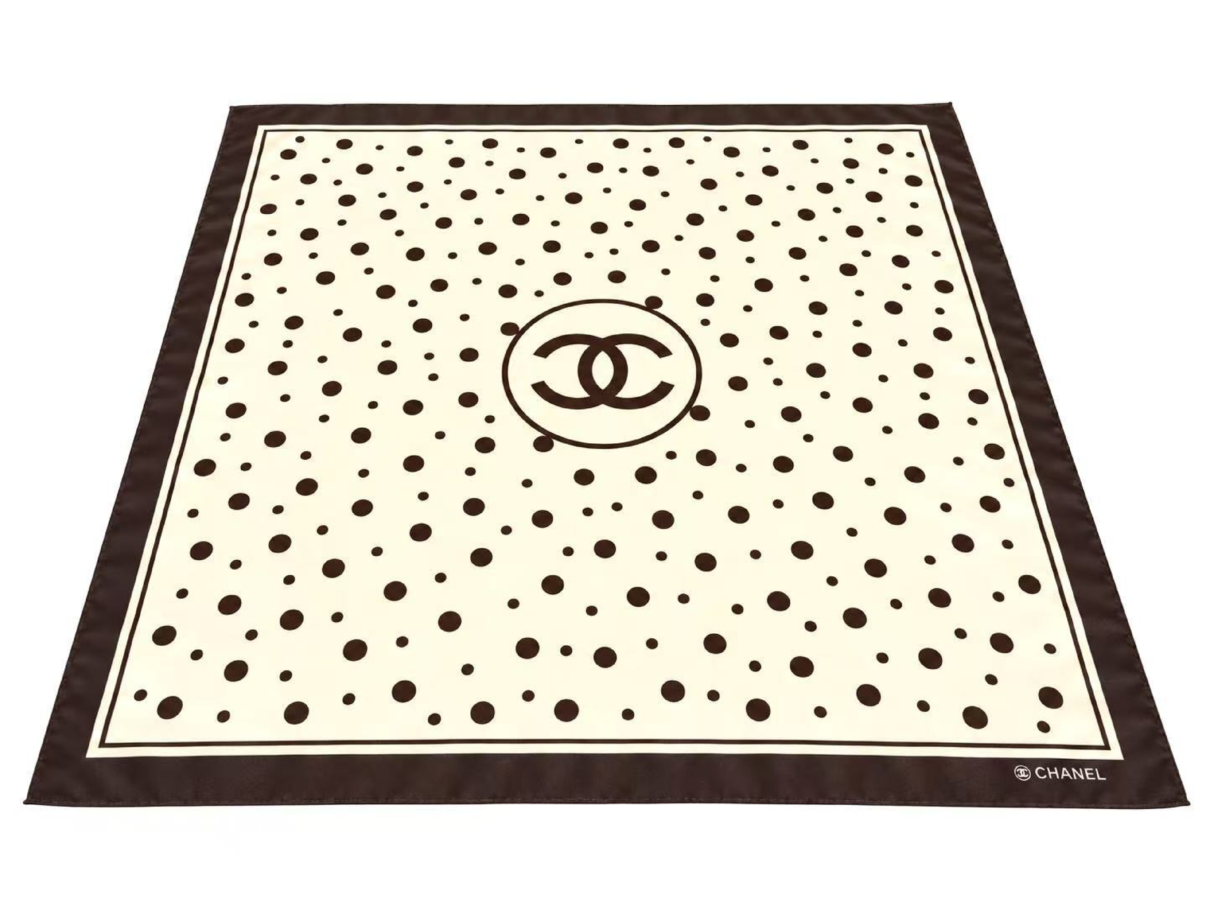 Coco Mark Polka Dot Scarf (No Tag) - Other Accessories — view 2