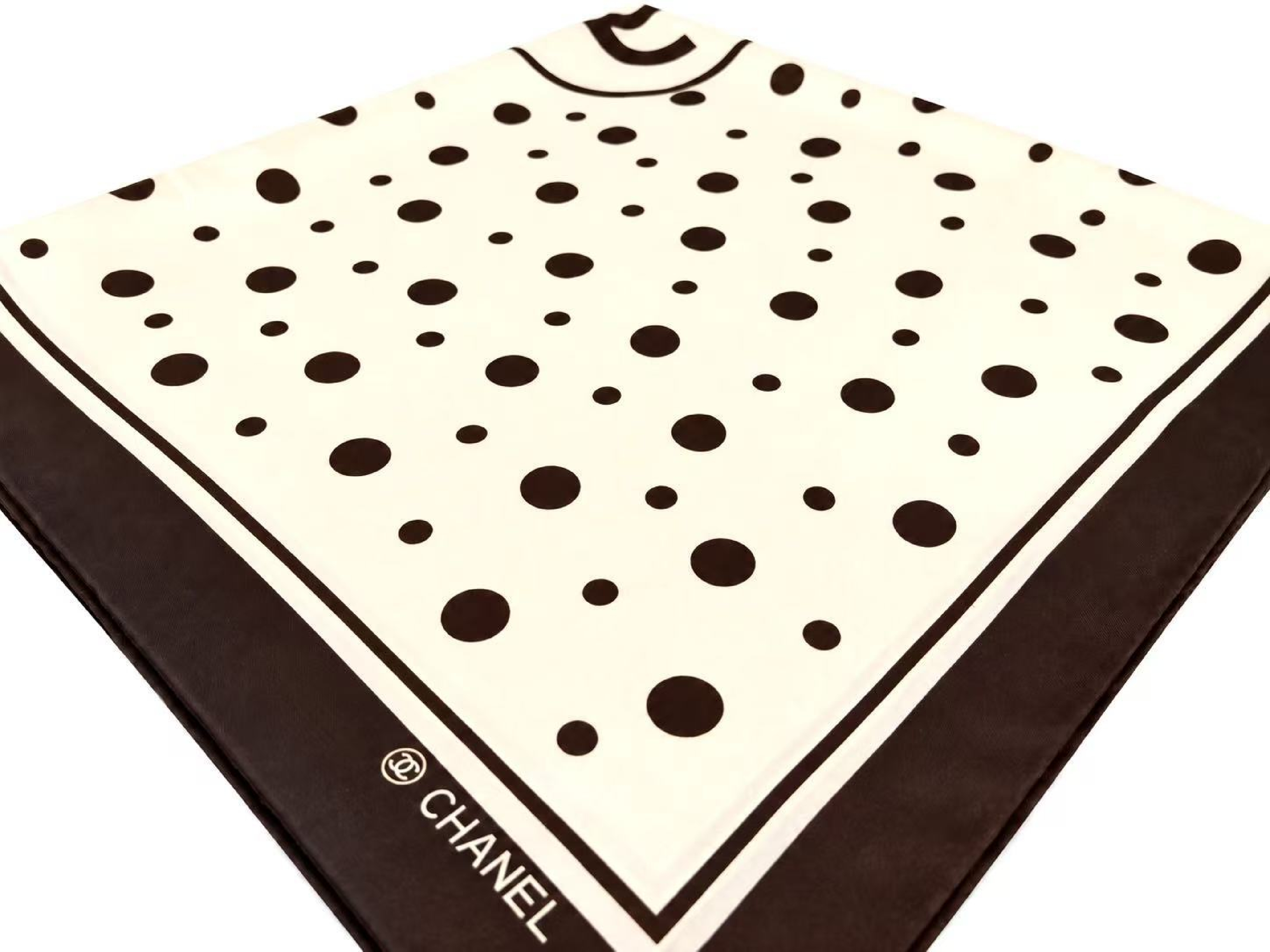 Coco Mark Polka Dot Scarf (No Tag) - Other Accessories — view 3