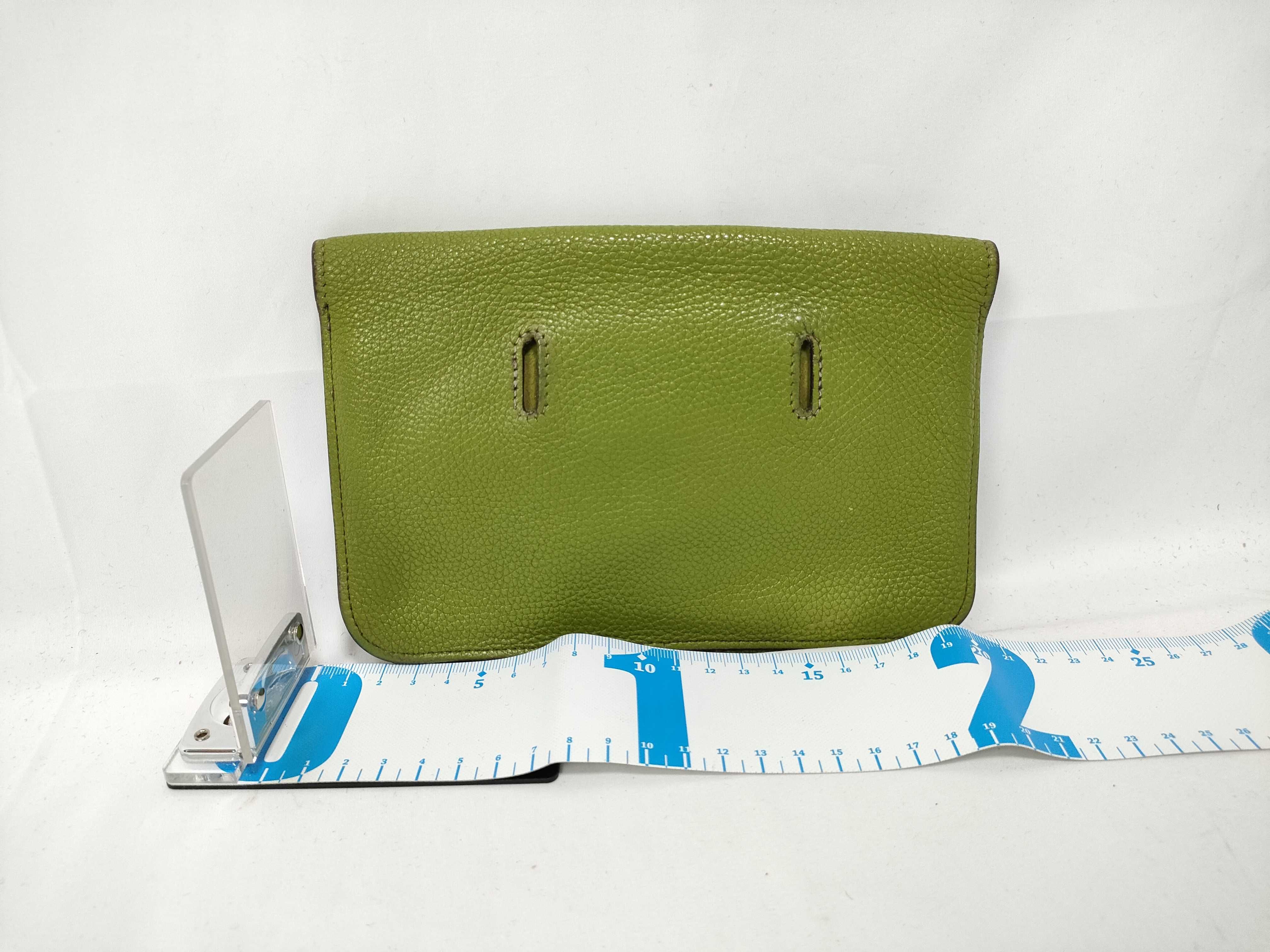Dogon Pouch Yellow Green Taurillon Shoulder Bag — view 2