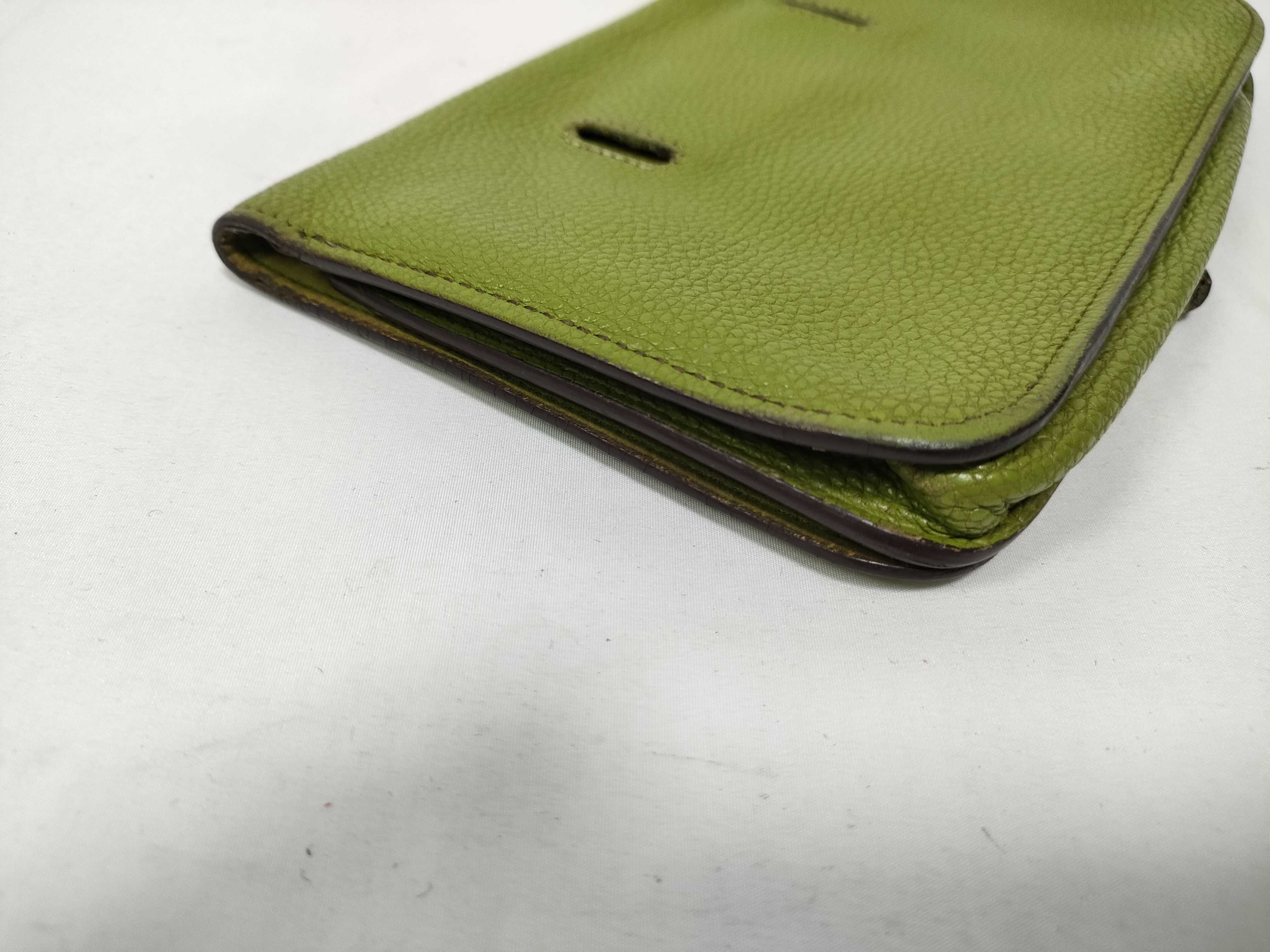 Dogon Pouch Yellow Green Taurillon Shoulder Bag — view 5