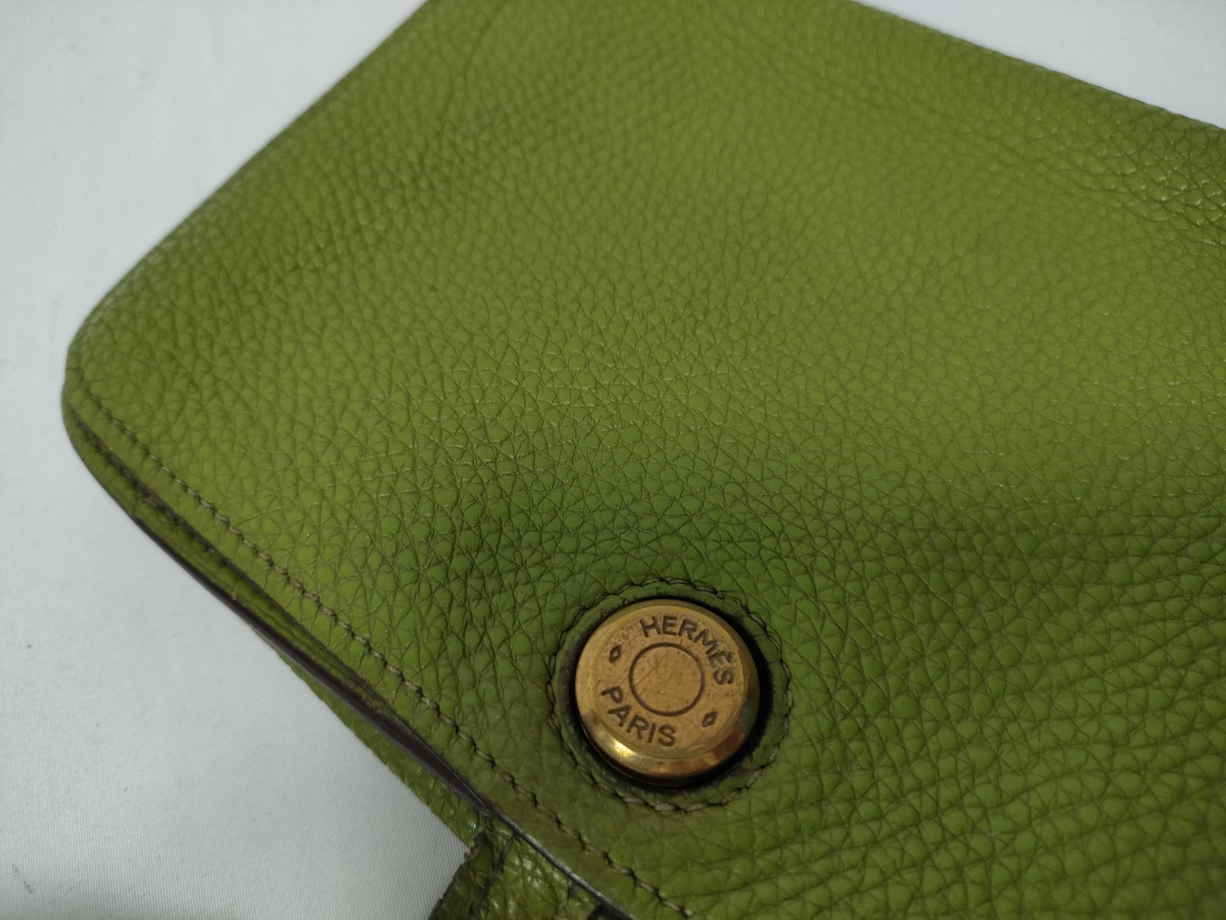 Dogon Pouch Yellow Green Taurillon Shoulder Bag — view 9
