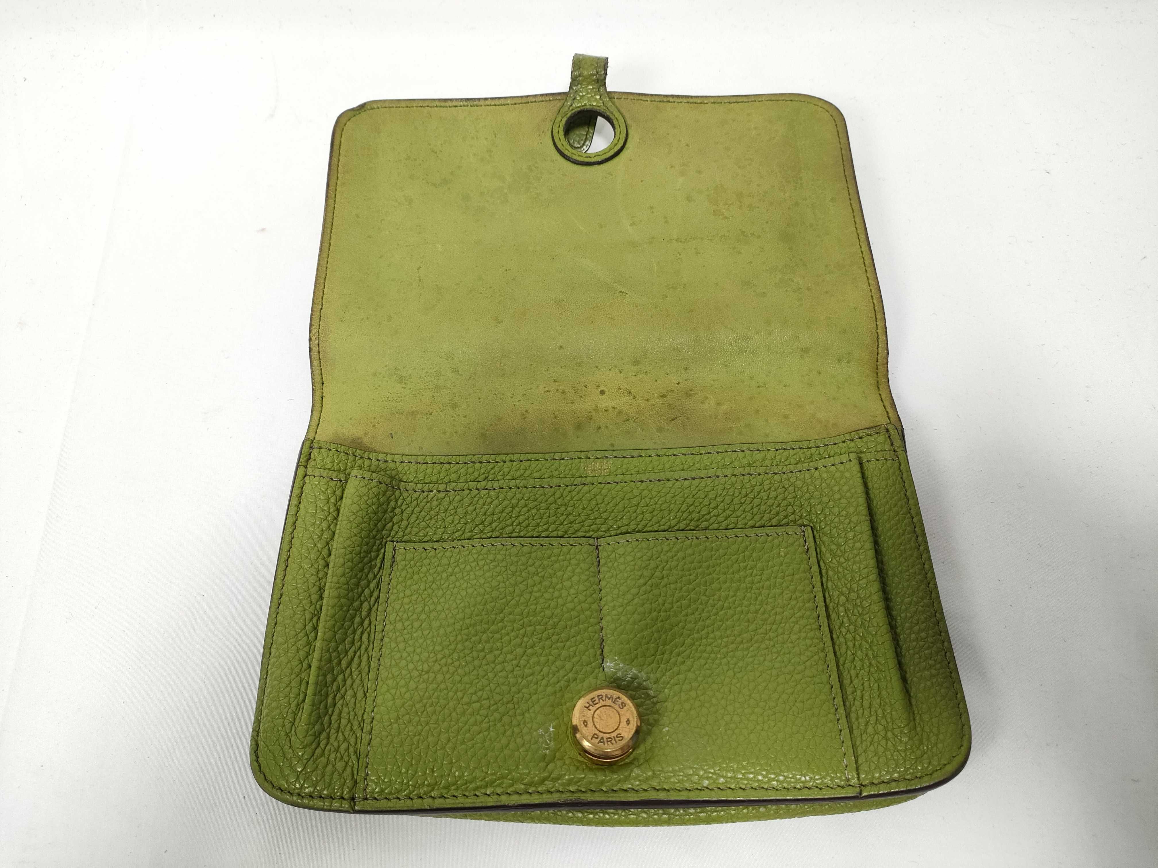 Dogon Pouch Yellow Green Taurillon Shoulder Bag — view 10
