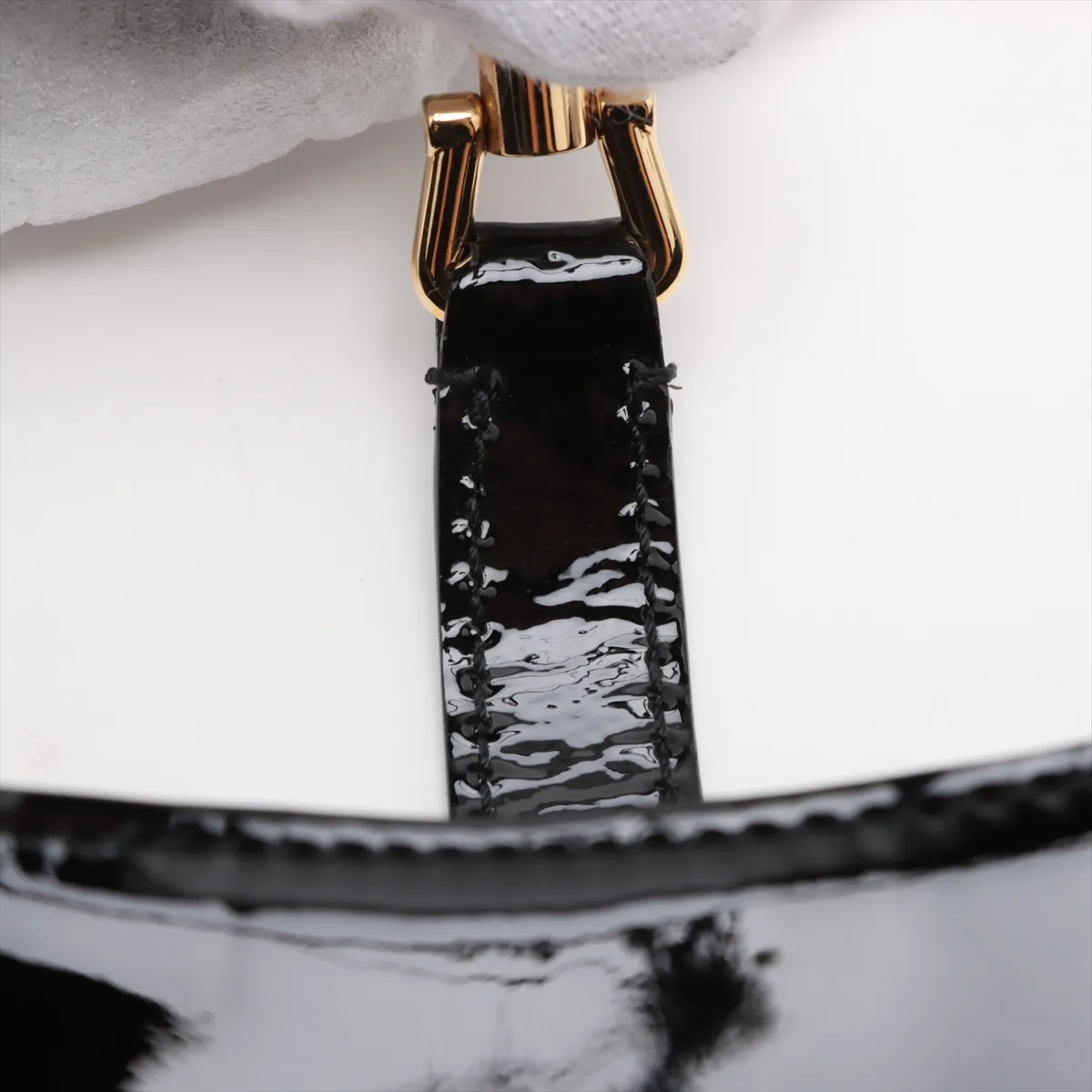 Jackie 1961 Patent Leather 2-Way Shoulder Bag, Black, 699651 — view 13