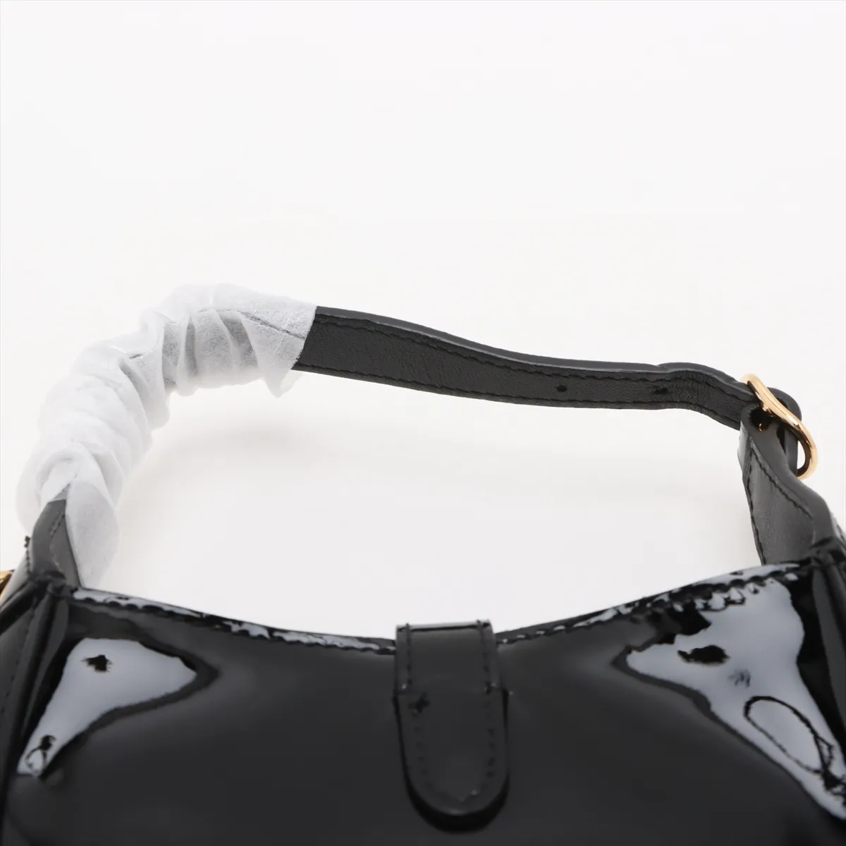 Jackie 1961 Patent Leather 2-Way Shoulder Bag, Black, 699651 — view 6