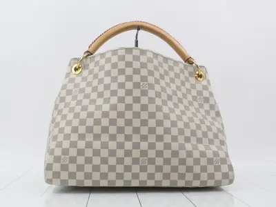 Damier Azur Artsy MM Shoulder Bag