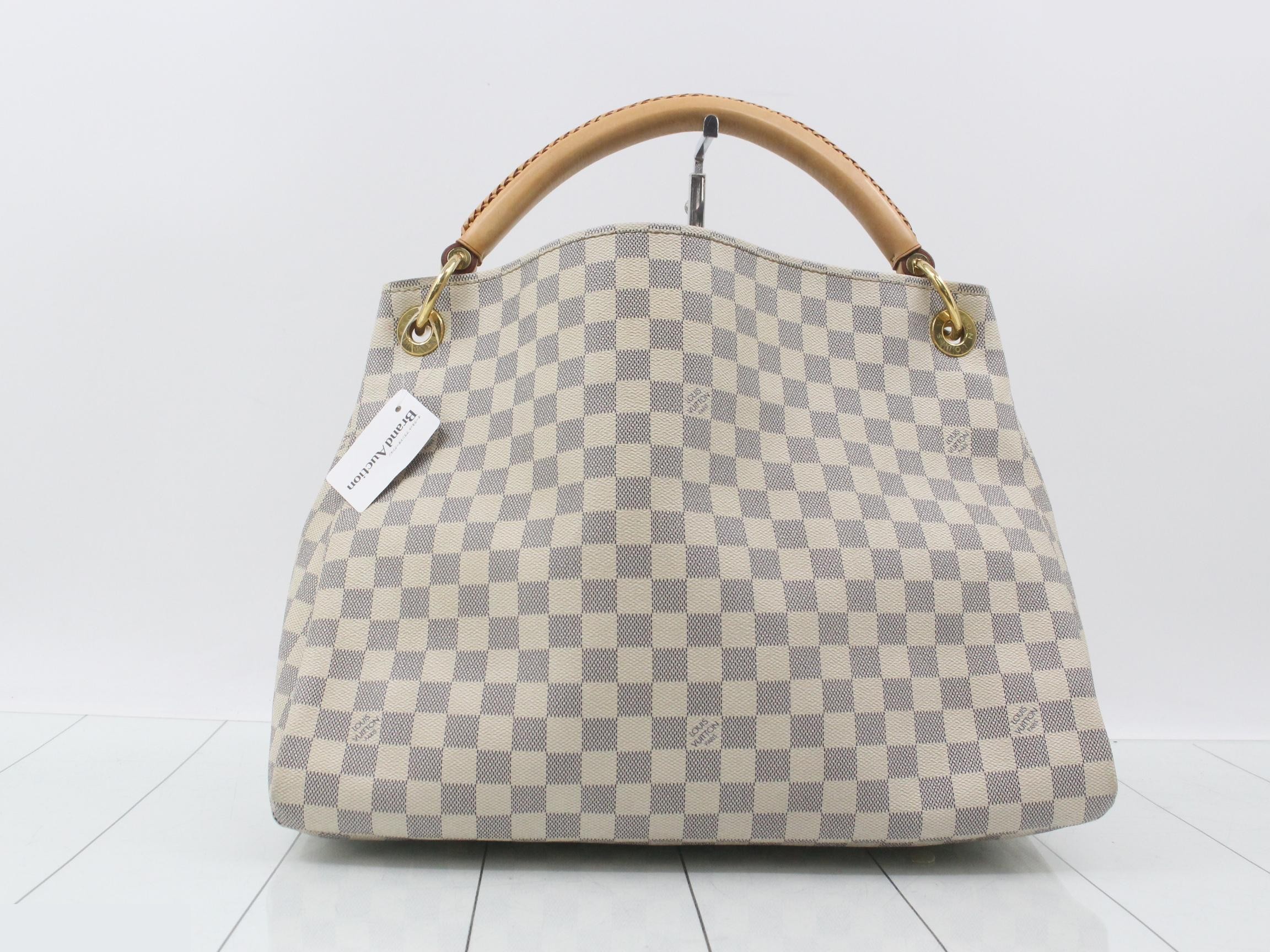 Damier Azur Artsy MM Shoulder Bag — view 2