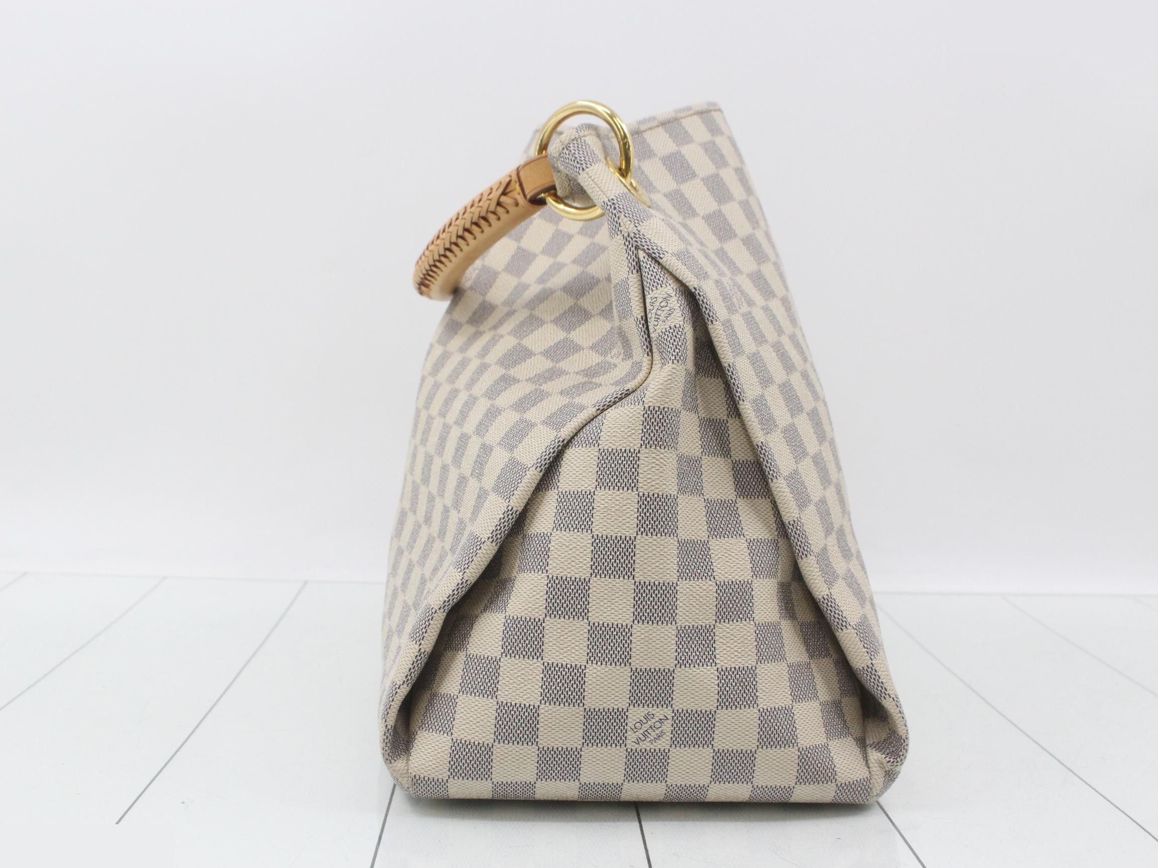 Damier Azur Artsy MM Shoulder Bag — view 4