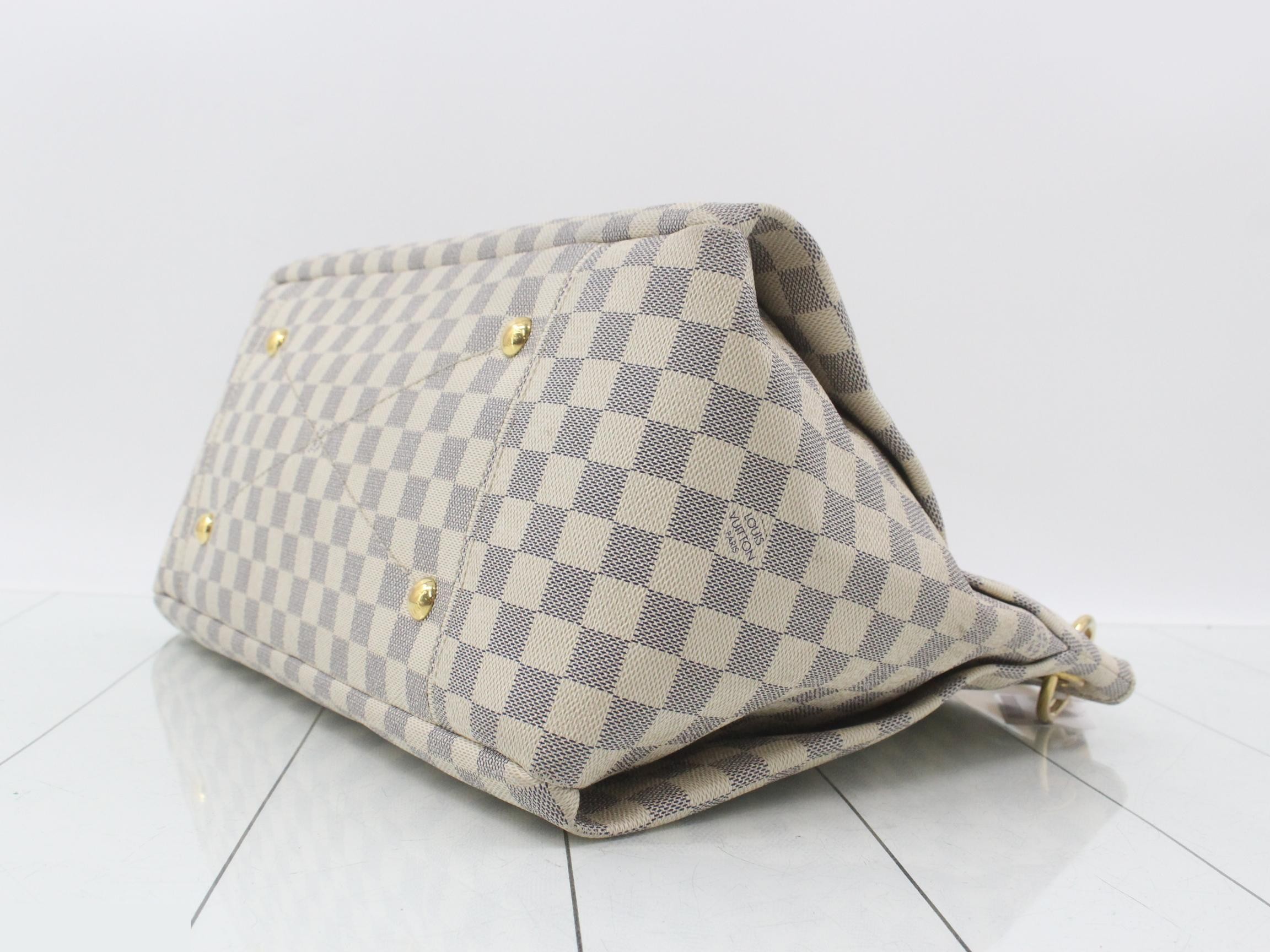 Damier Azur Artsy MM Shoulder Bag — view 6