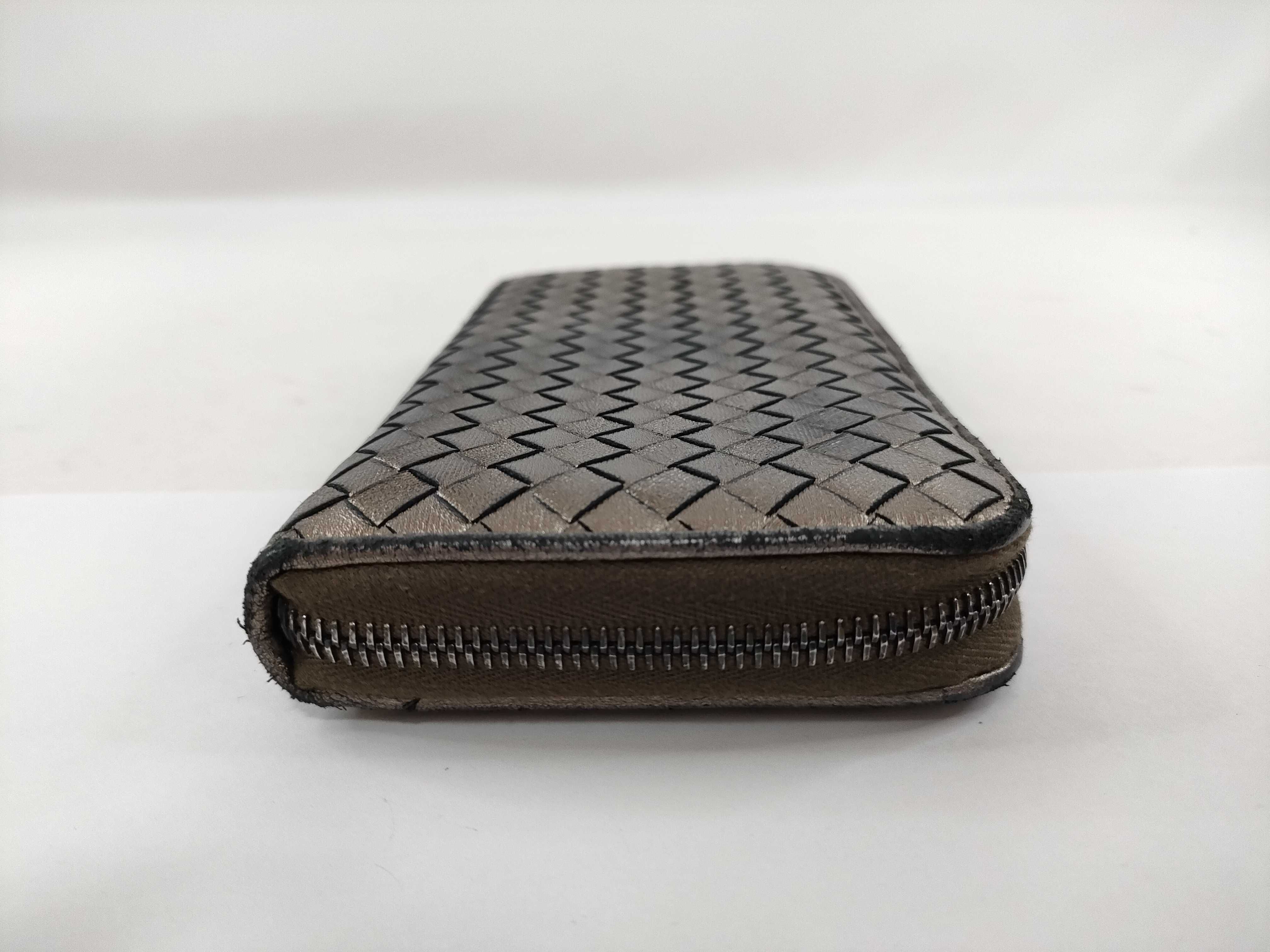 Intrecciato Round Zip Wallet — view 4