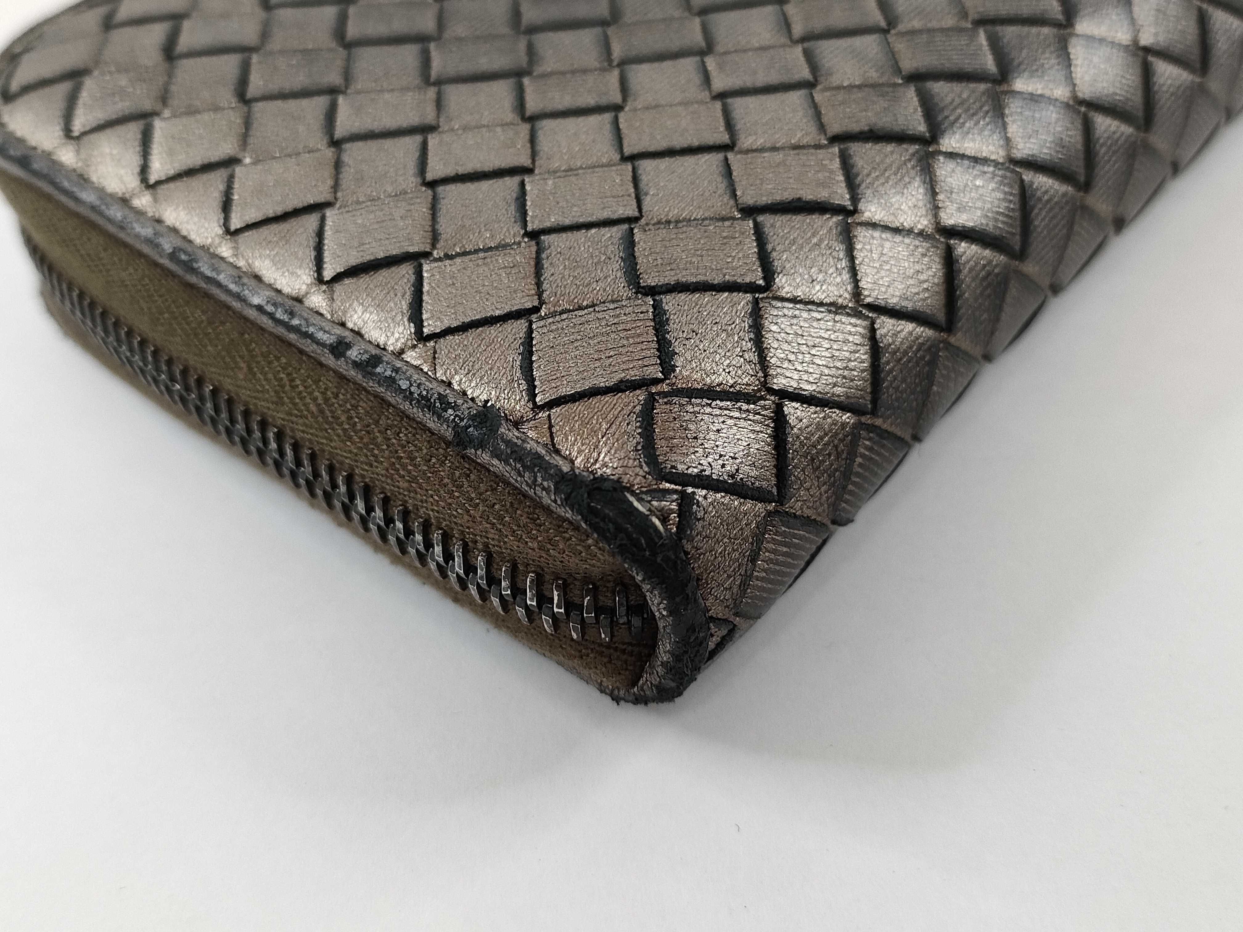 Intrecciato Round Zip Wallet — view 6