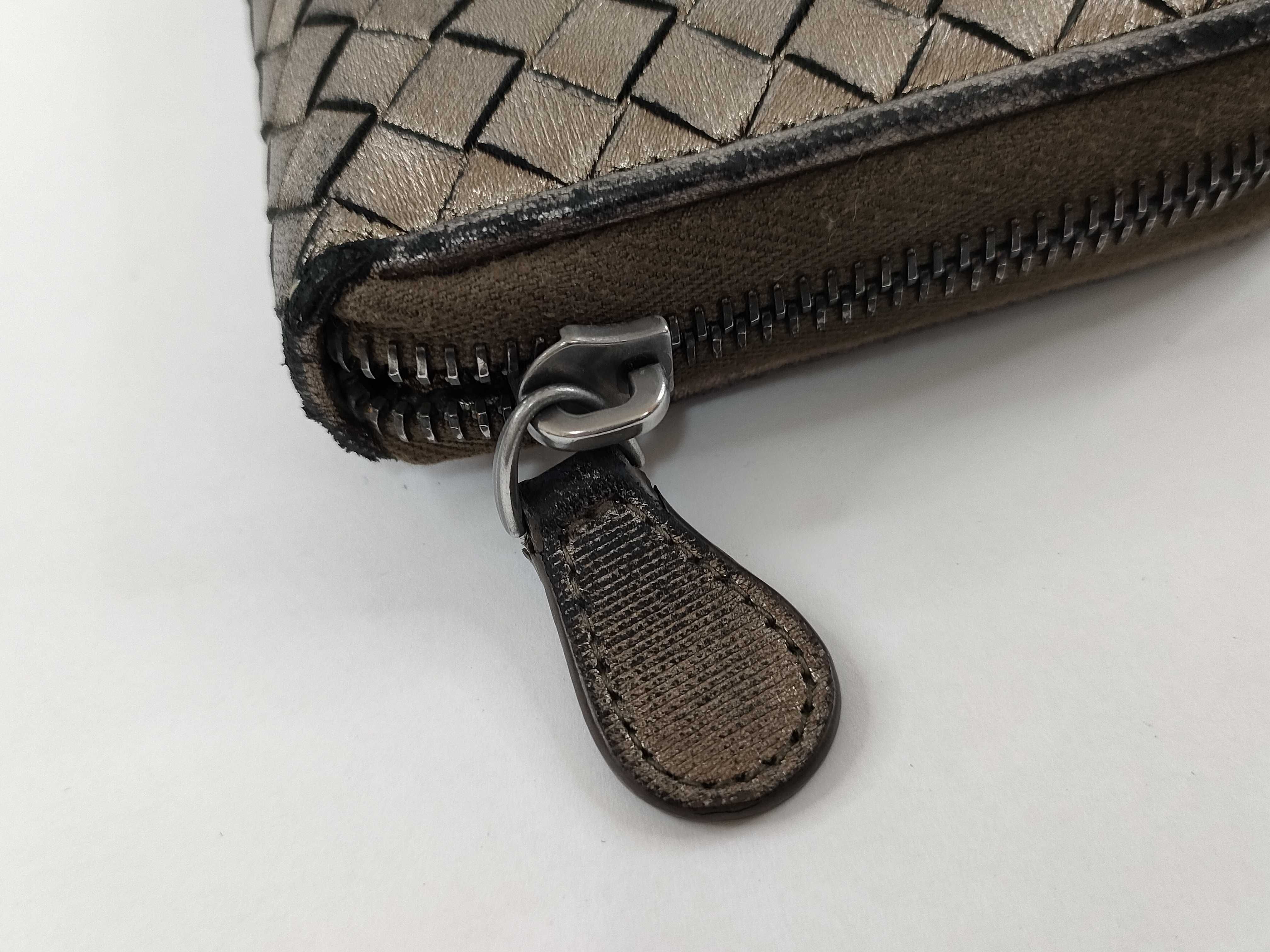Intrecciato Round Zip Wallet — view 7
