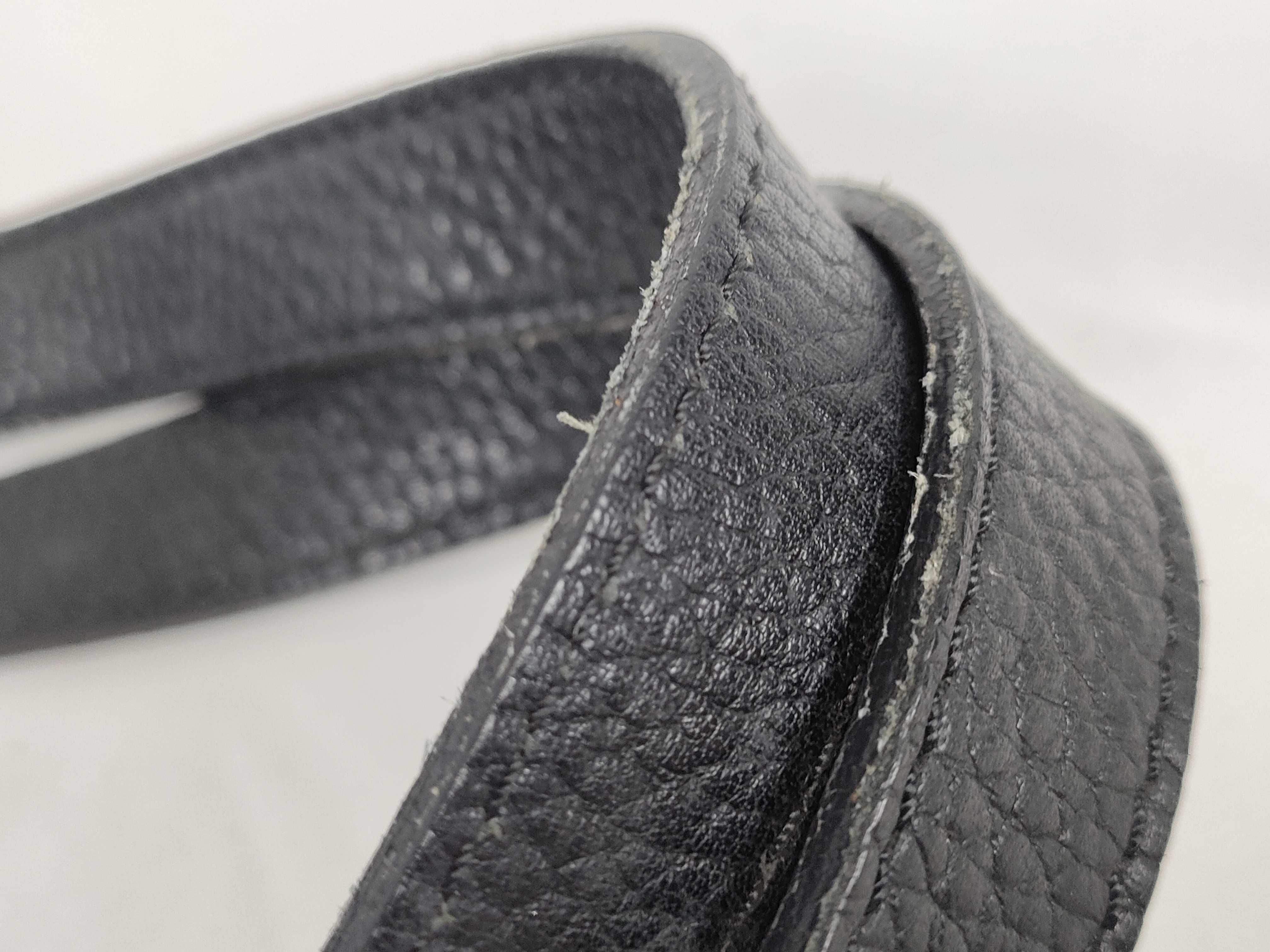 (Loewe) Calf Leather Tote Bag with Silver Hardware, Black — view 4