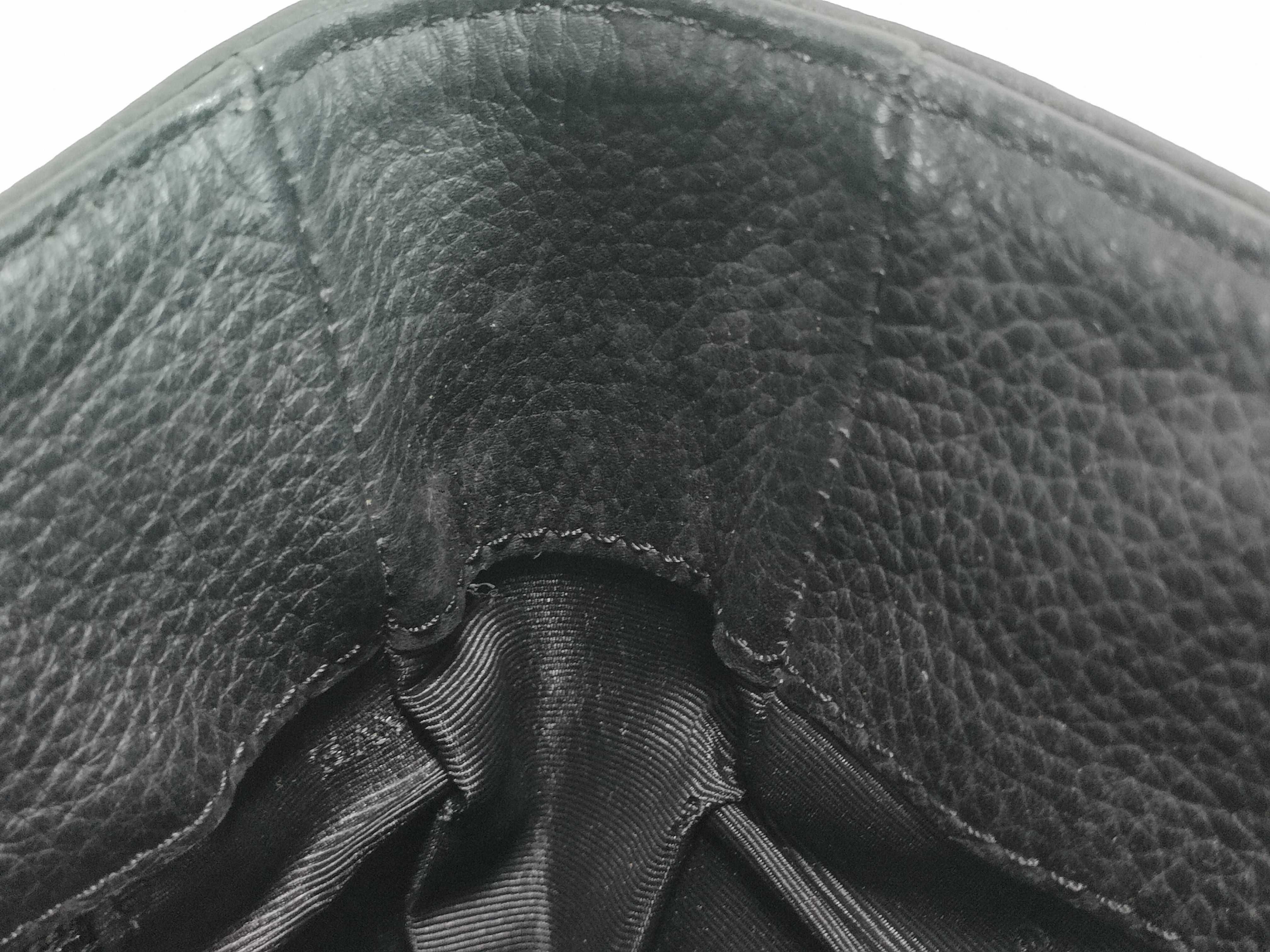 (Loewe) Calf Leather Tote Bag with Silver Hardware, Black — view 8