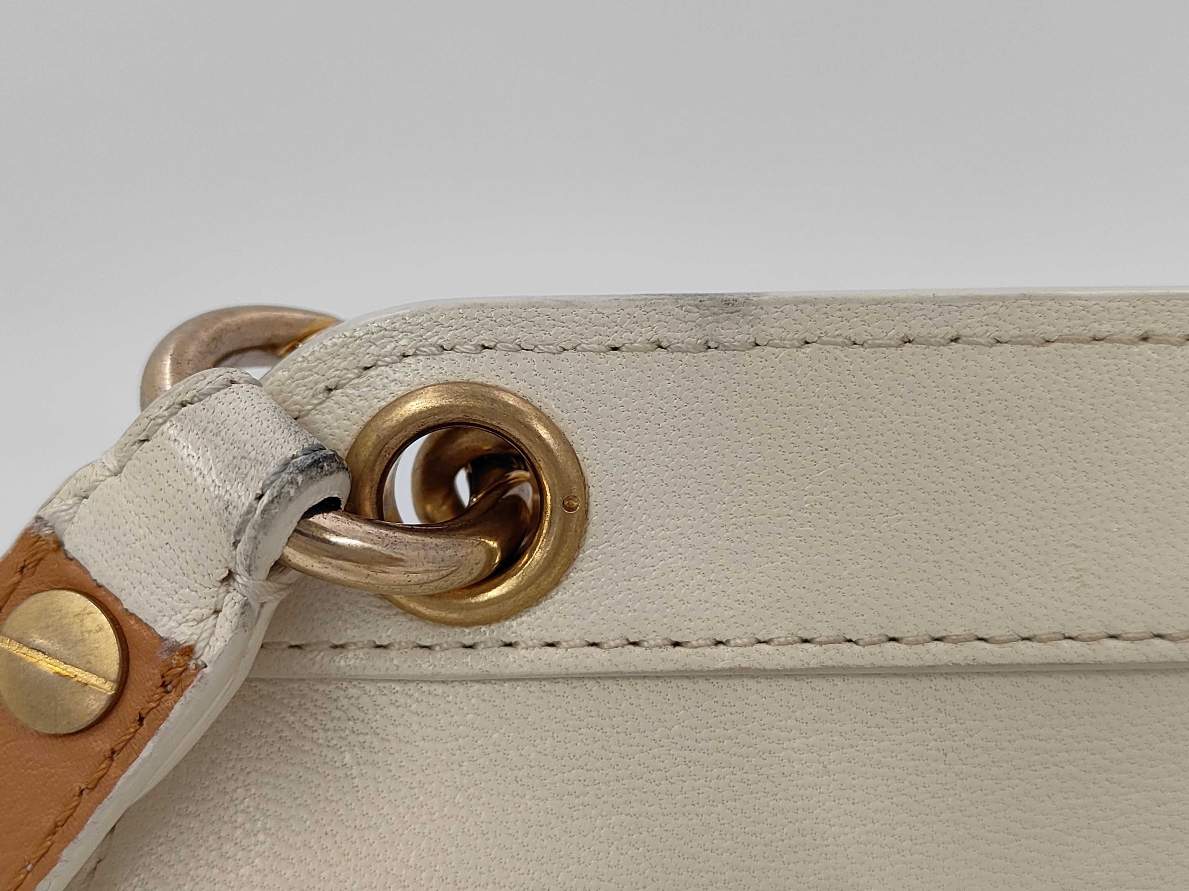 Lambskin Matelassé Shoulder Bag (White) — view 3
