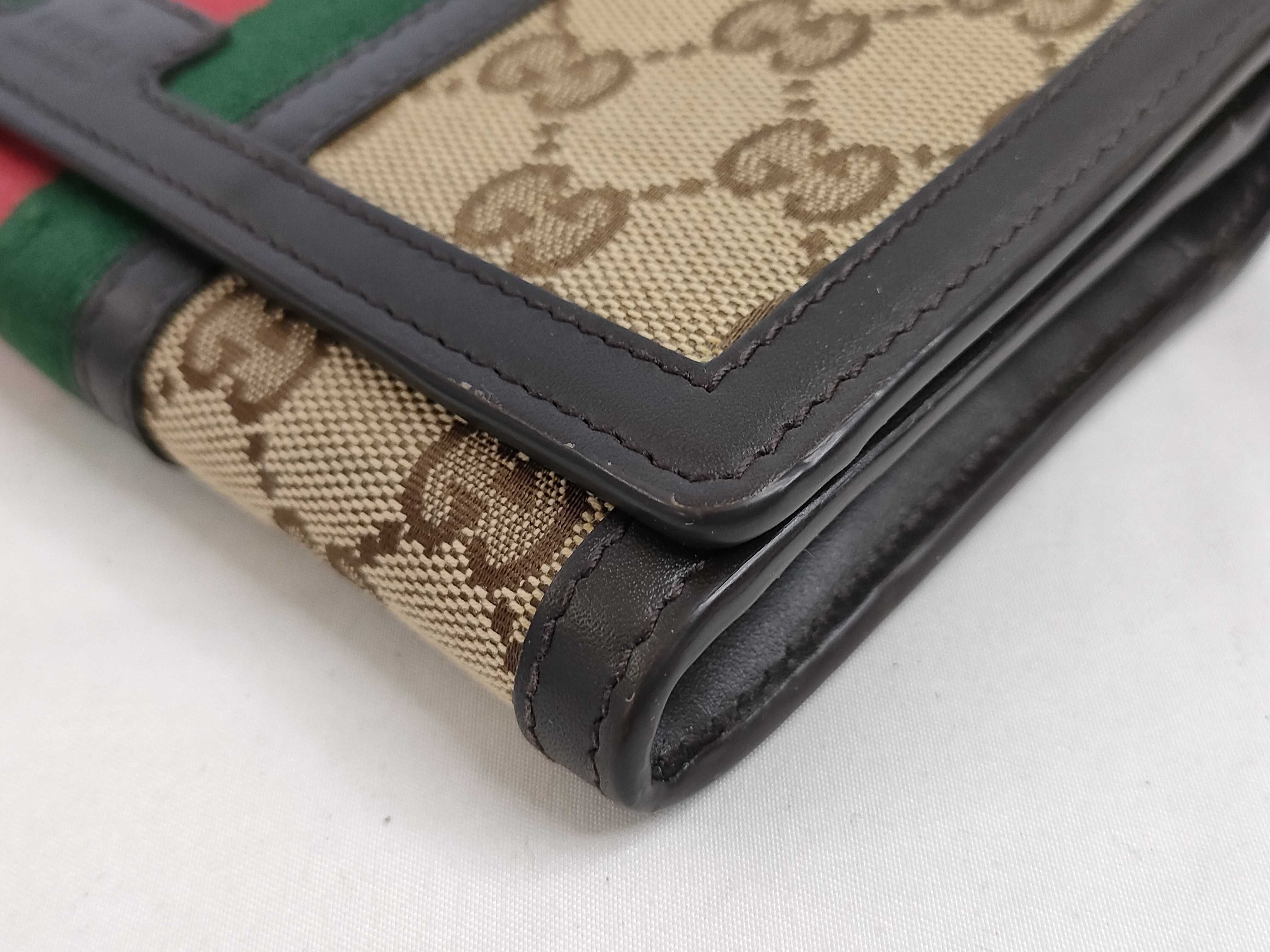 GG Canvas Sherry Line GG Canvas Long Wallet 409440 Wallet — view 3