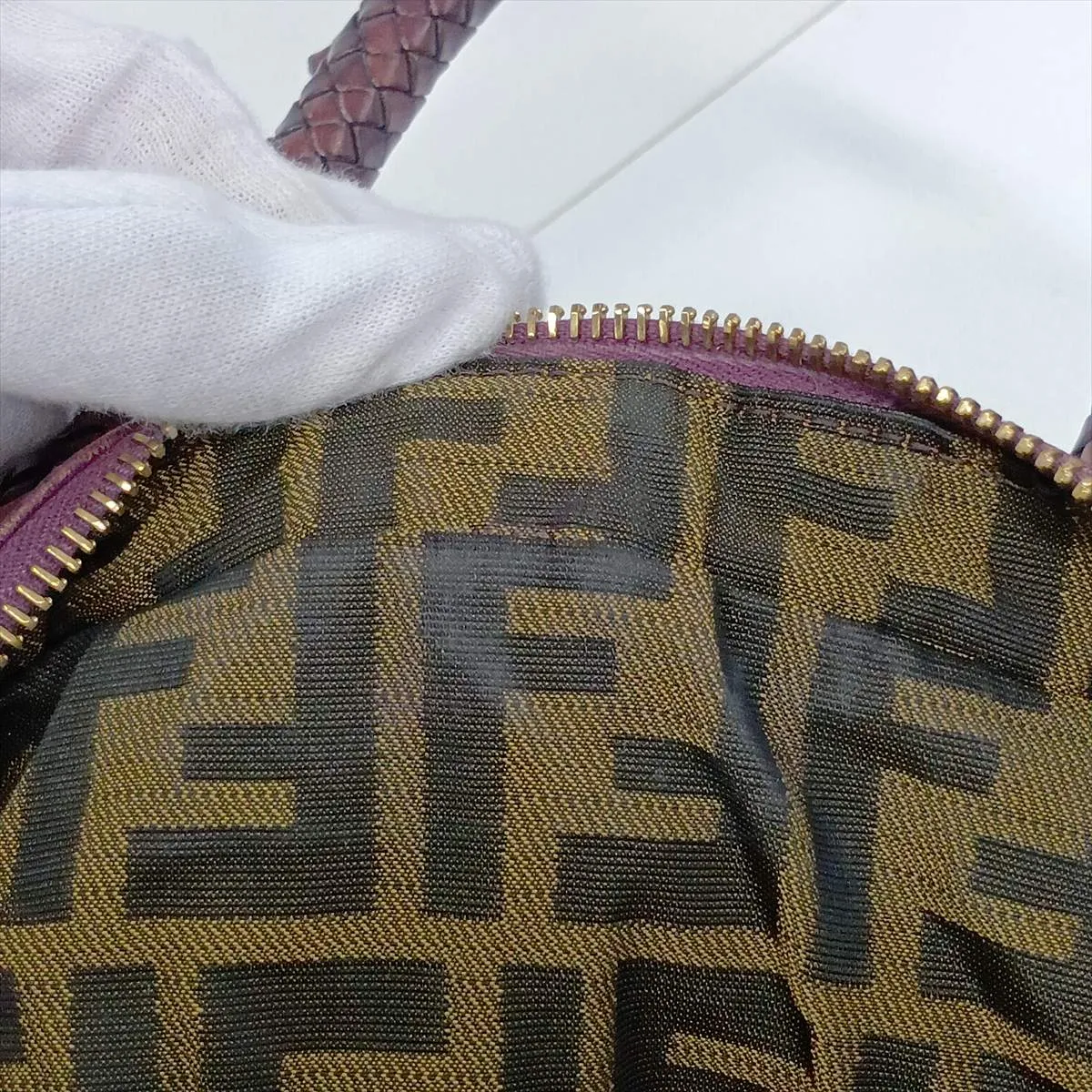 Spy Bag Leather Handbag Purple 8BL078 — view 11