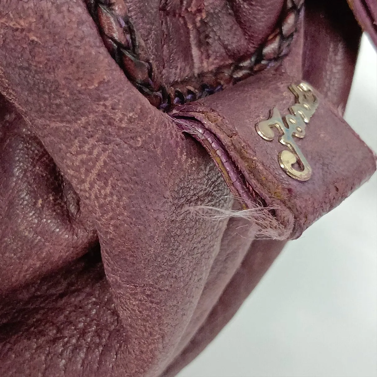 Spy Bag Leather Handbag Purple 8BL078 — view 13