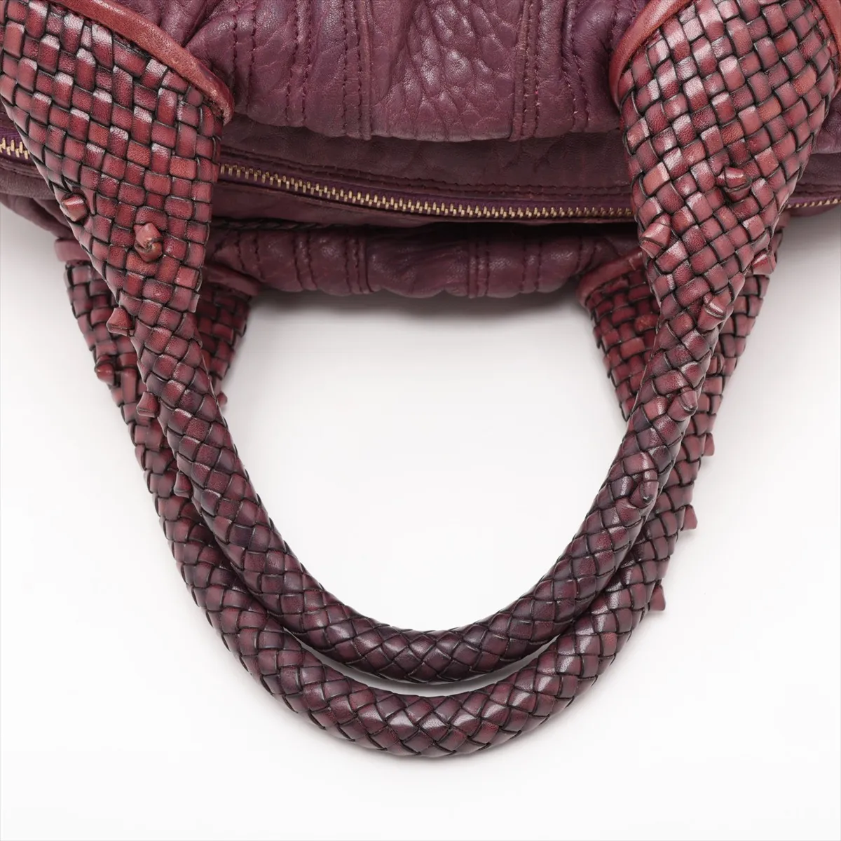 Spy Bag Leather Handbag Purple 8BL078 — view 5