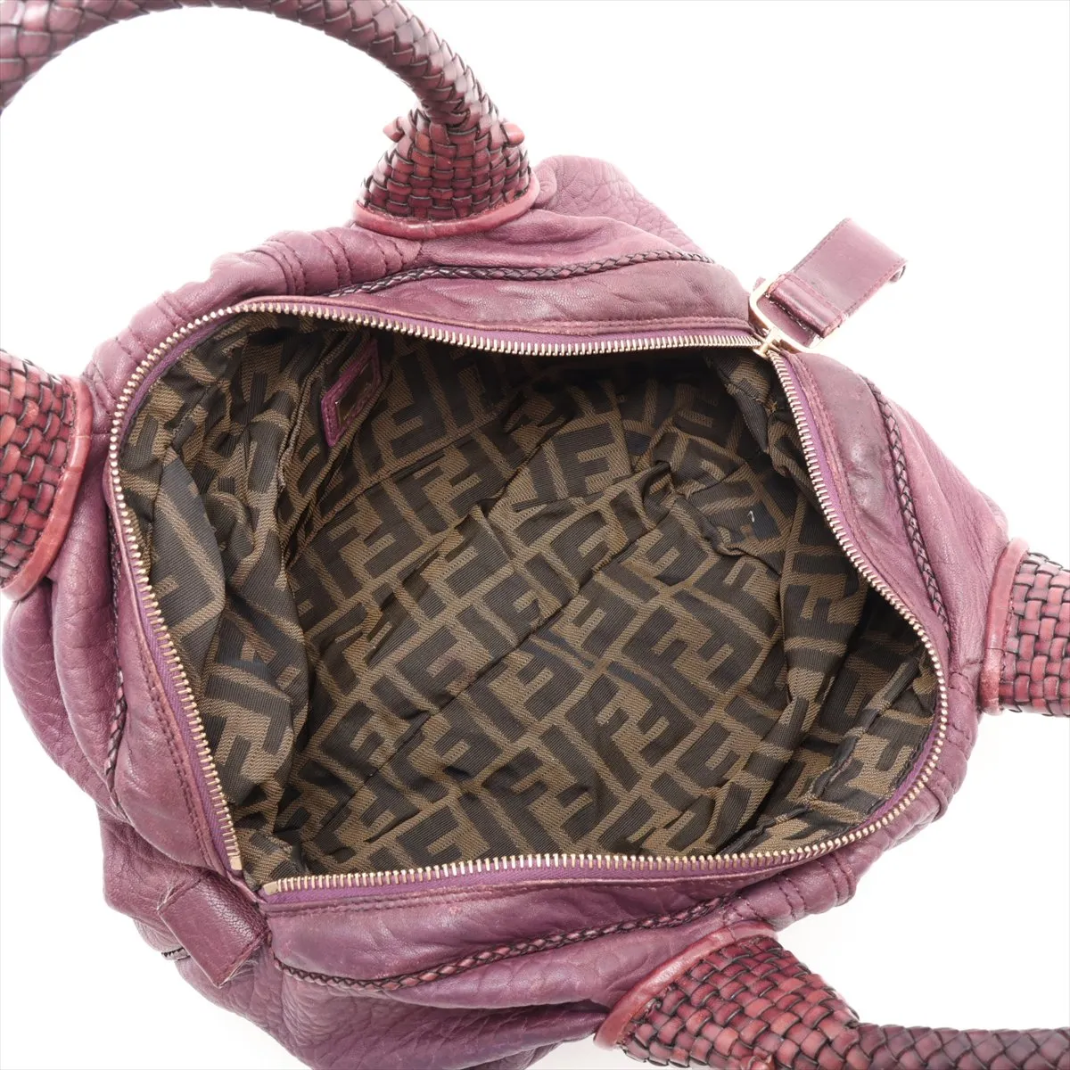 Spy Bag Leather Handbag Purple 8BL078 — view 7
