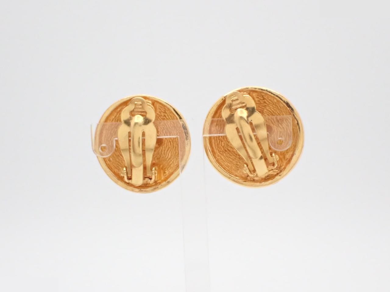 Earrings with Coco Mark design, gold. — view 2