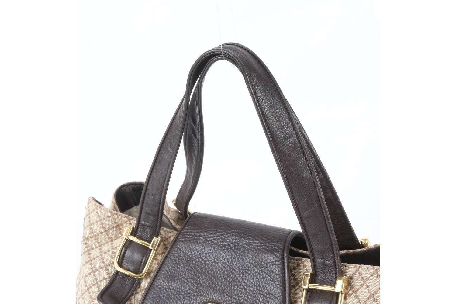 Diamante Double G 251826 Leather Tote Bag — view 2