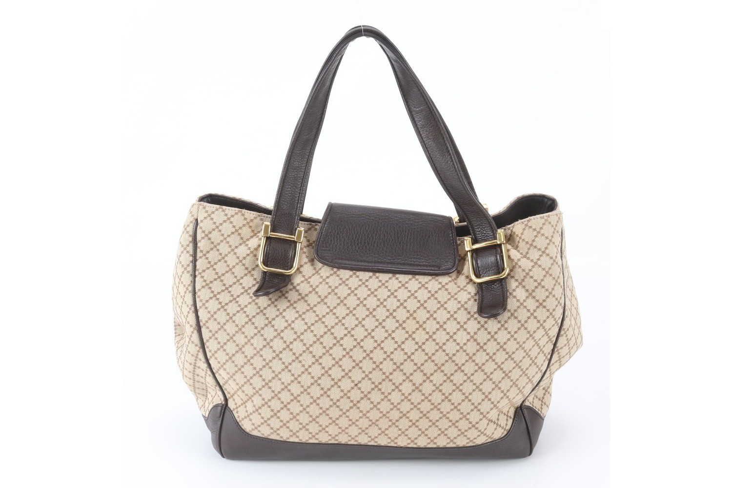 Diamante Double G 251826 Leather Tote Bag — view 3