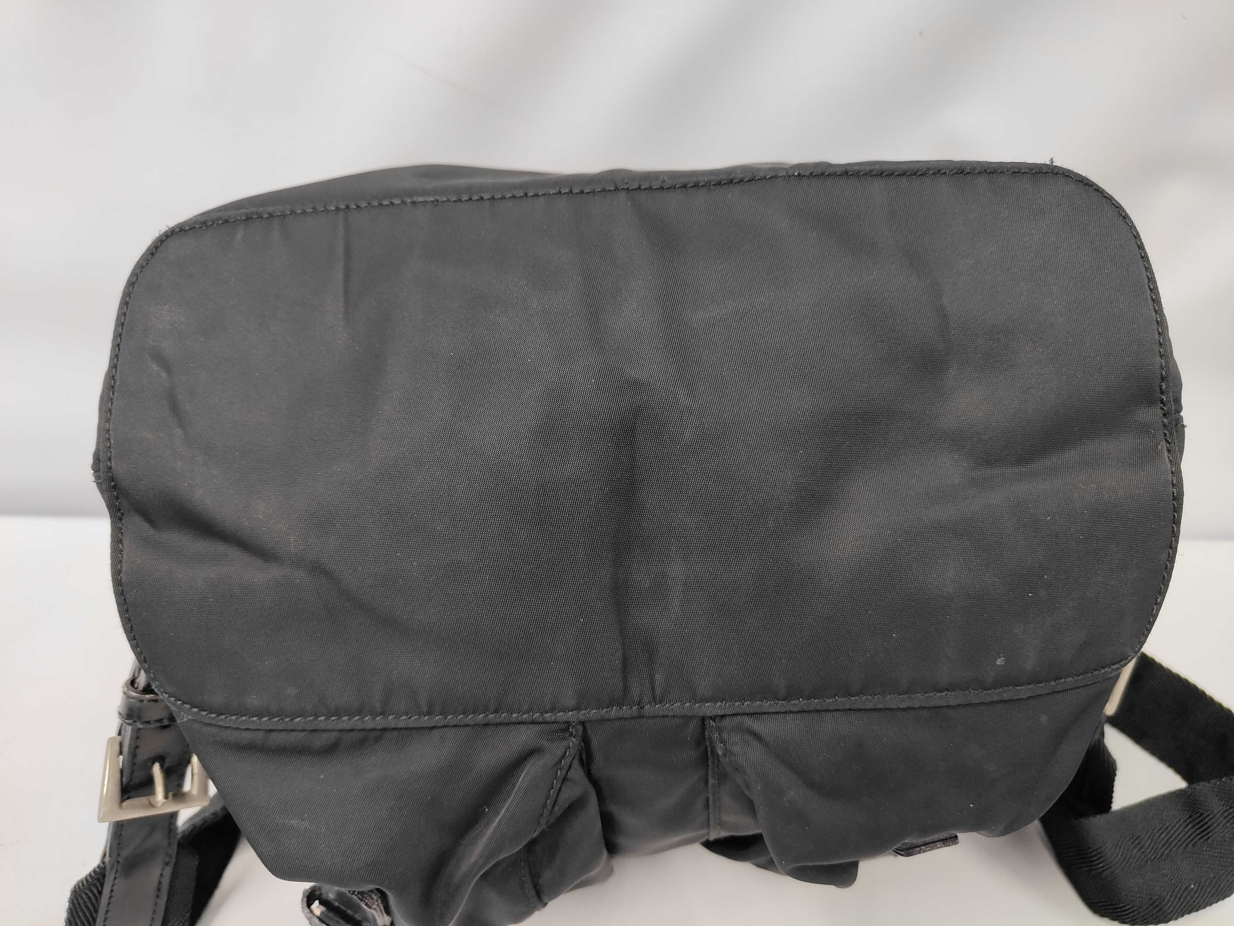 nylon backpack, black backpack. — view 3