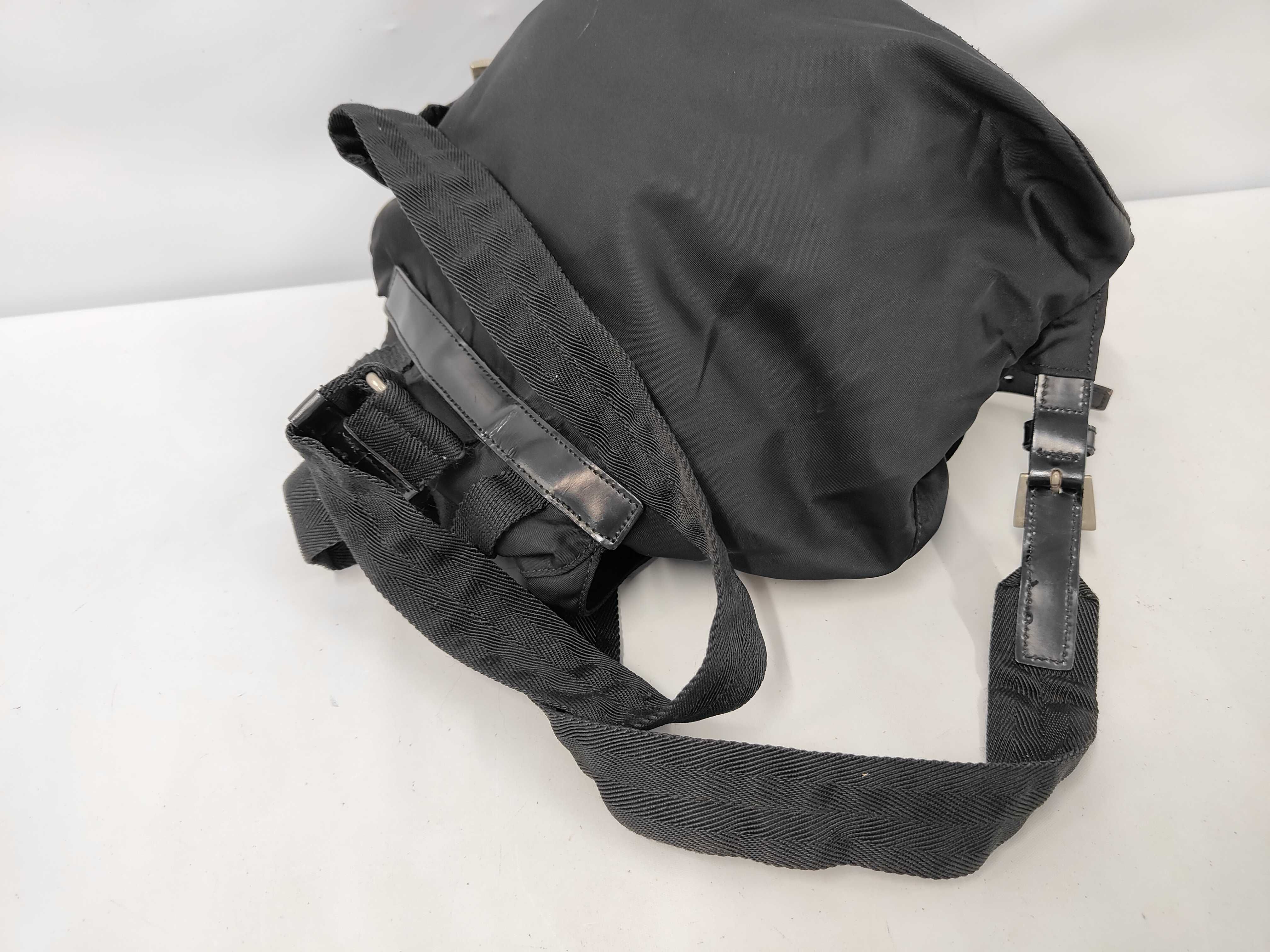 nylon backpack, black backpack. — view 6