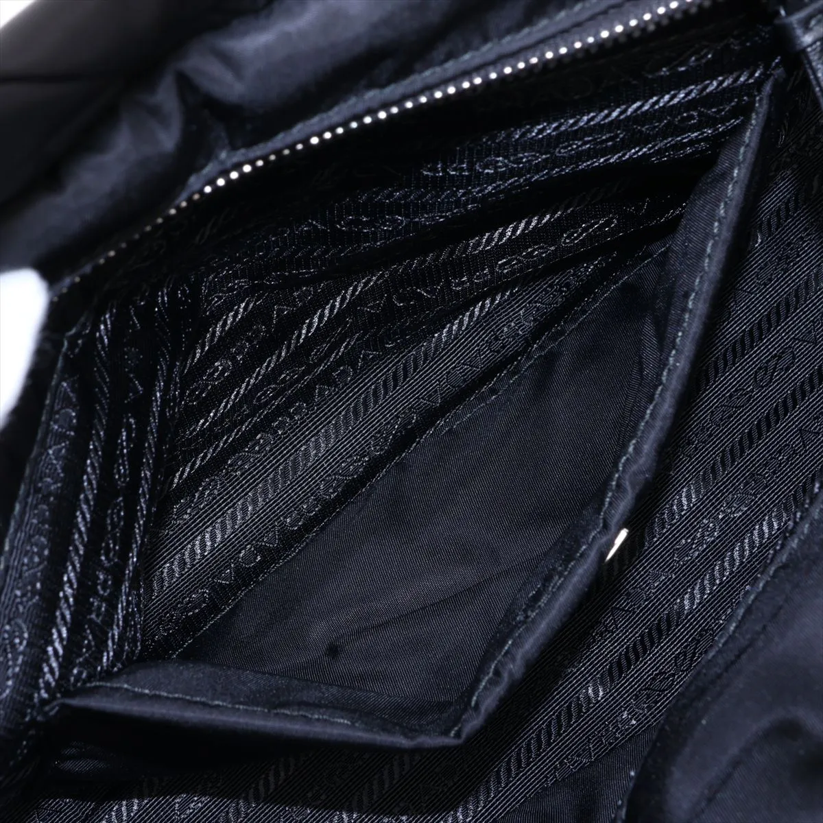 Tessuto Quilted Nylon x Leather 2-Way Tote Bag, Black 1BG435 — view 10