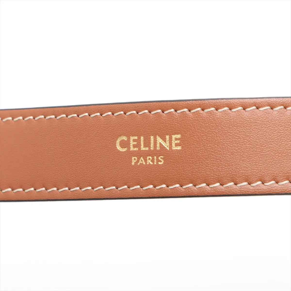 Heloise Cuir Triomphe PVC x Leather Shoulder Bag Brown — view 8