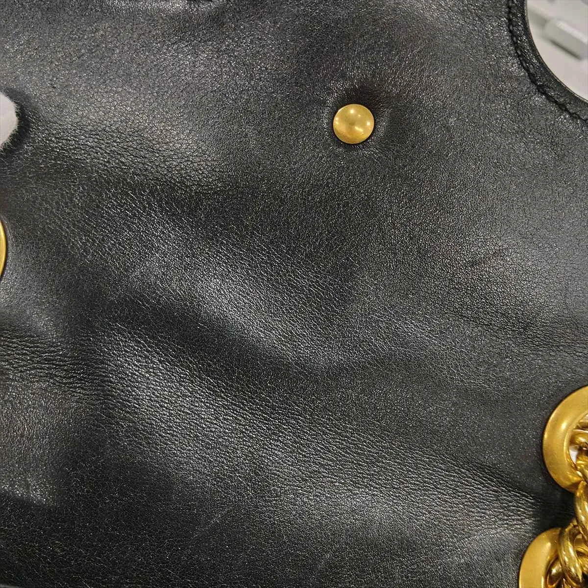 GG Marmont Velvet Chain Shoulder Bag, Black — view 9