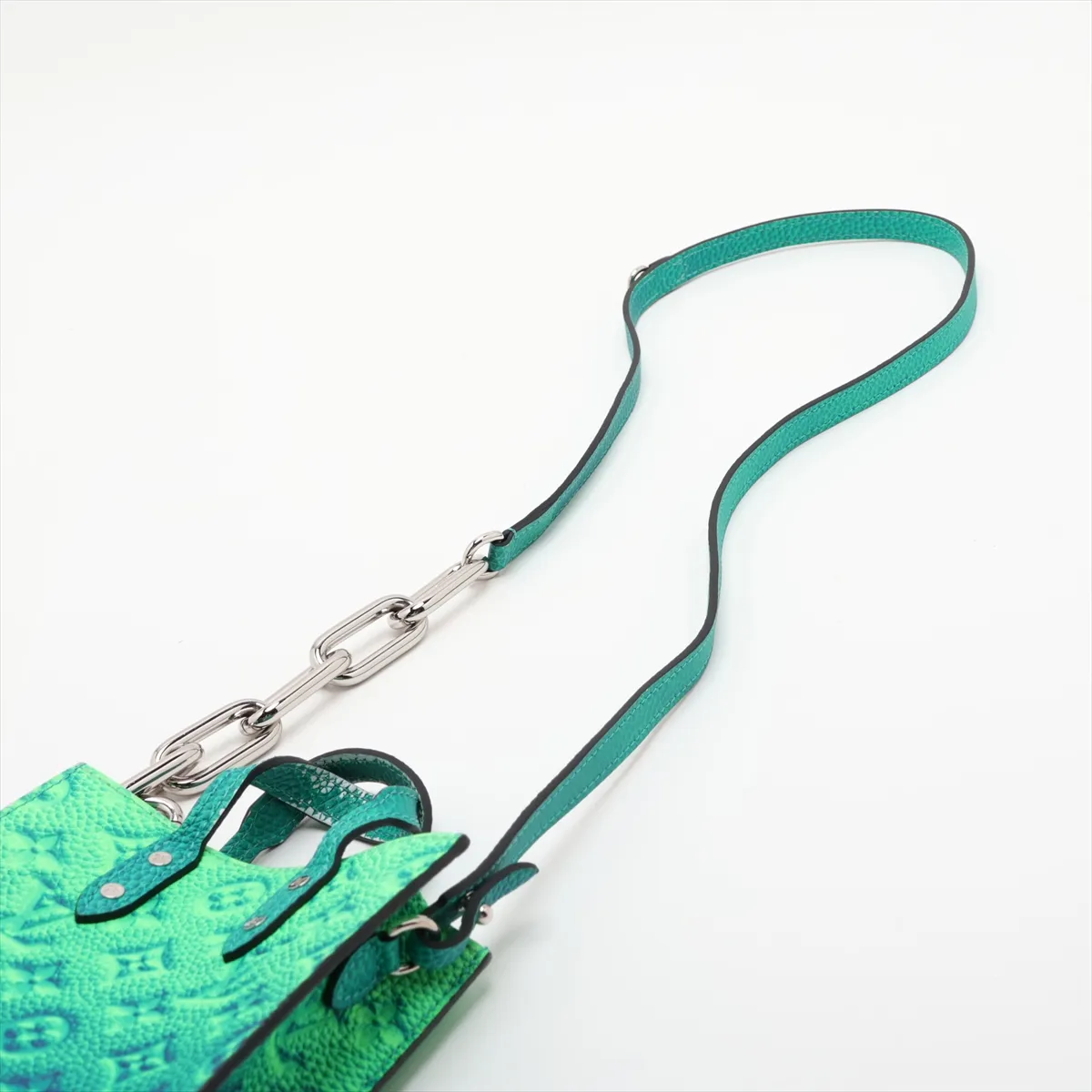 Monogram Illusion Sac Plat XS M81221 Green (RFID detected) — view 7