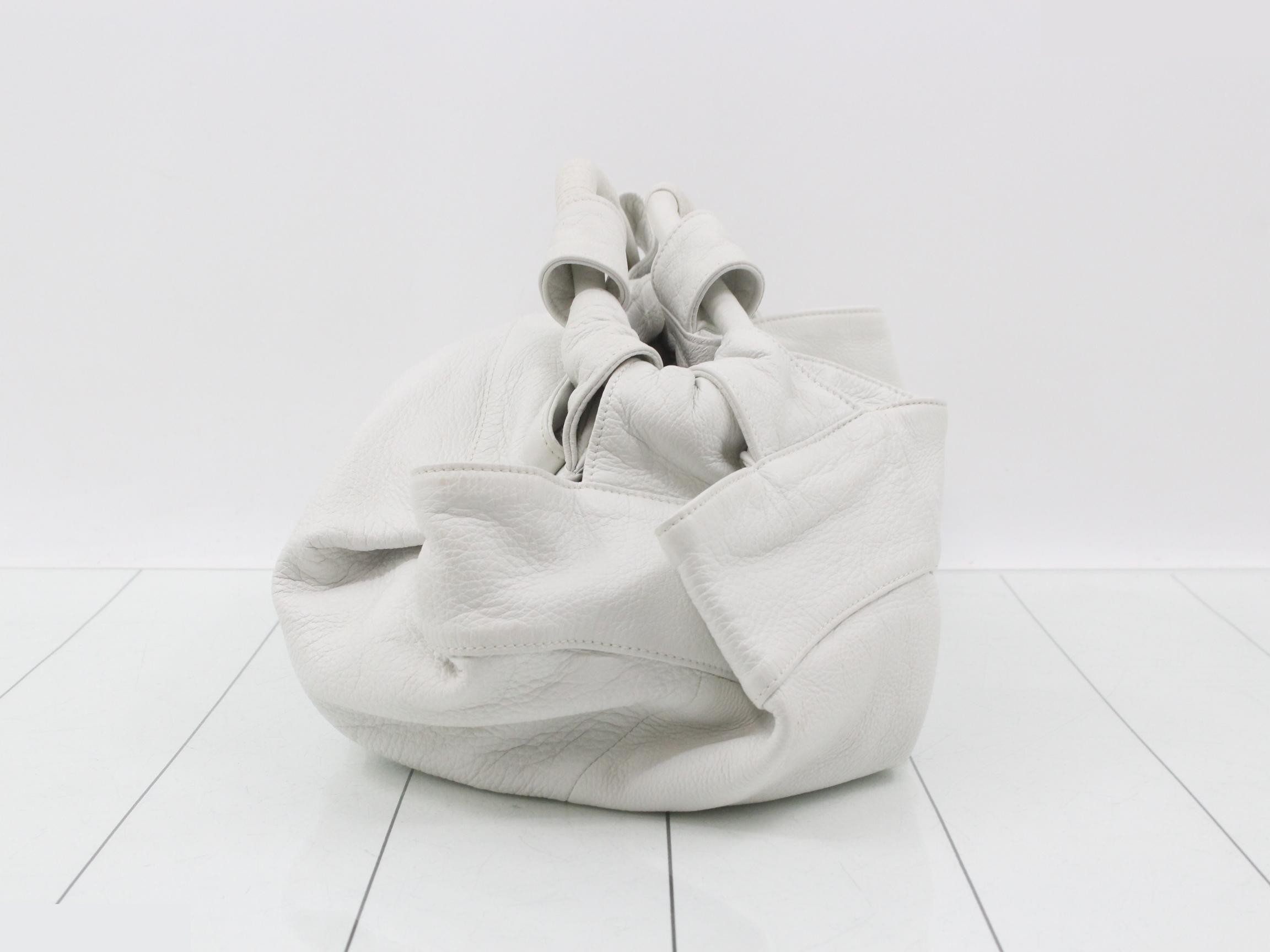 Nappa Aire handbag, Anagram, white — view 3