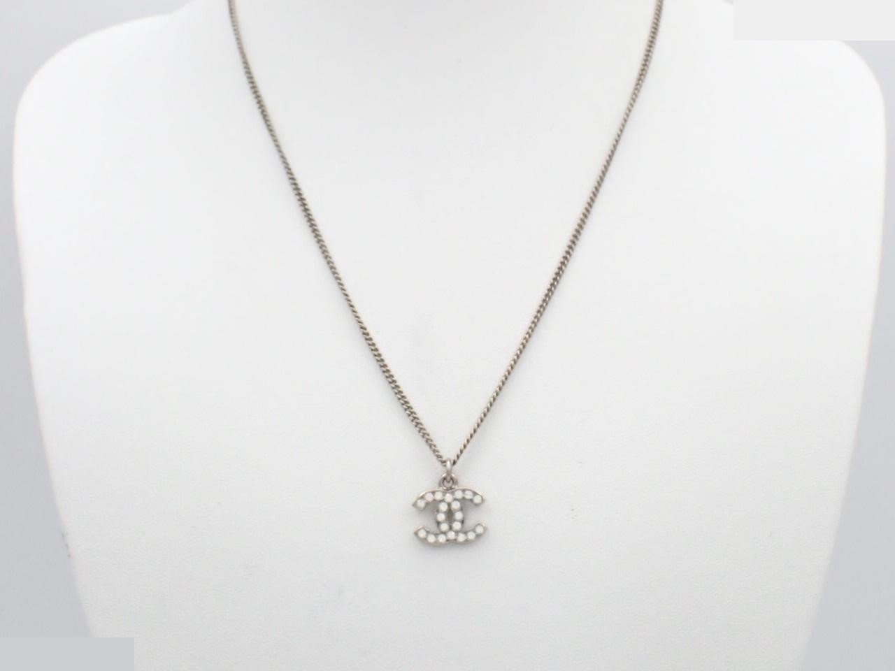 09V Coco Mark Rhinestone Necklace — view 3