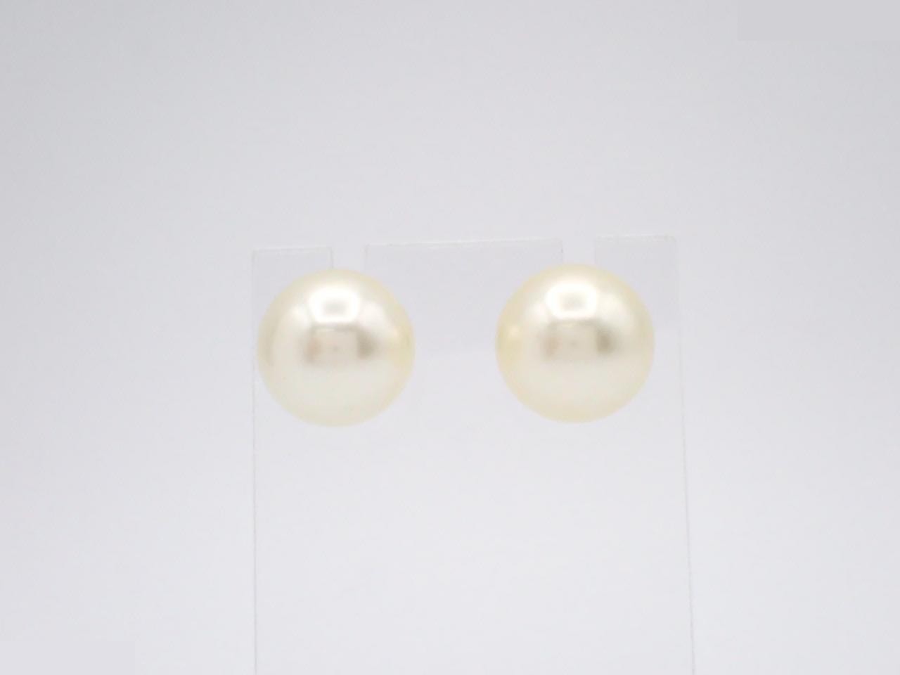 Pearl earrings — view 2