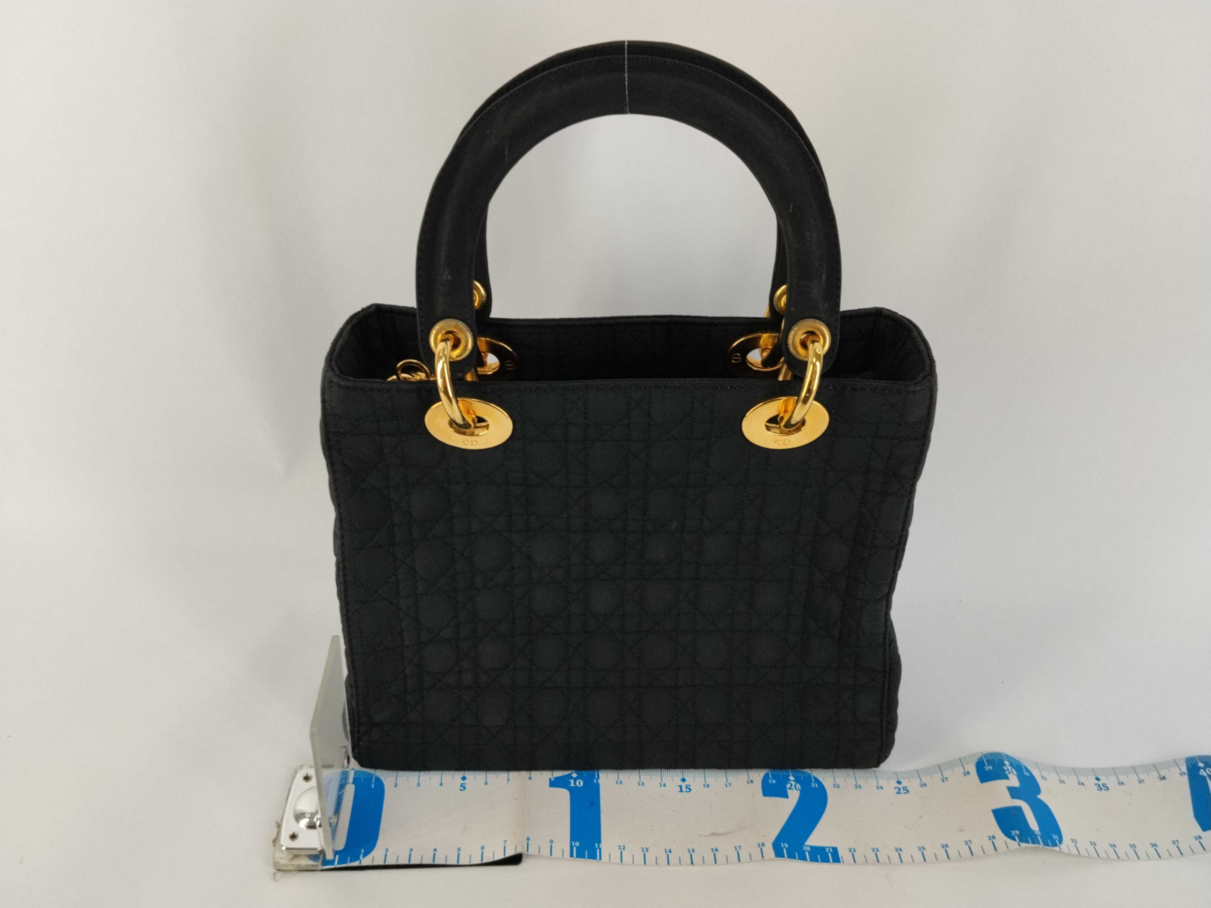 Lady Dior Christian handbag Lady black handbag — view 2