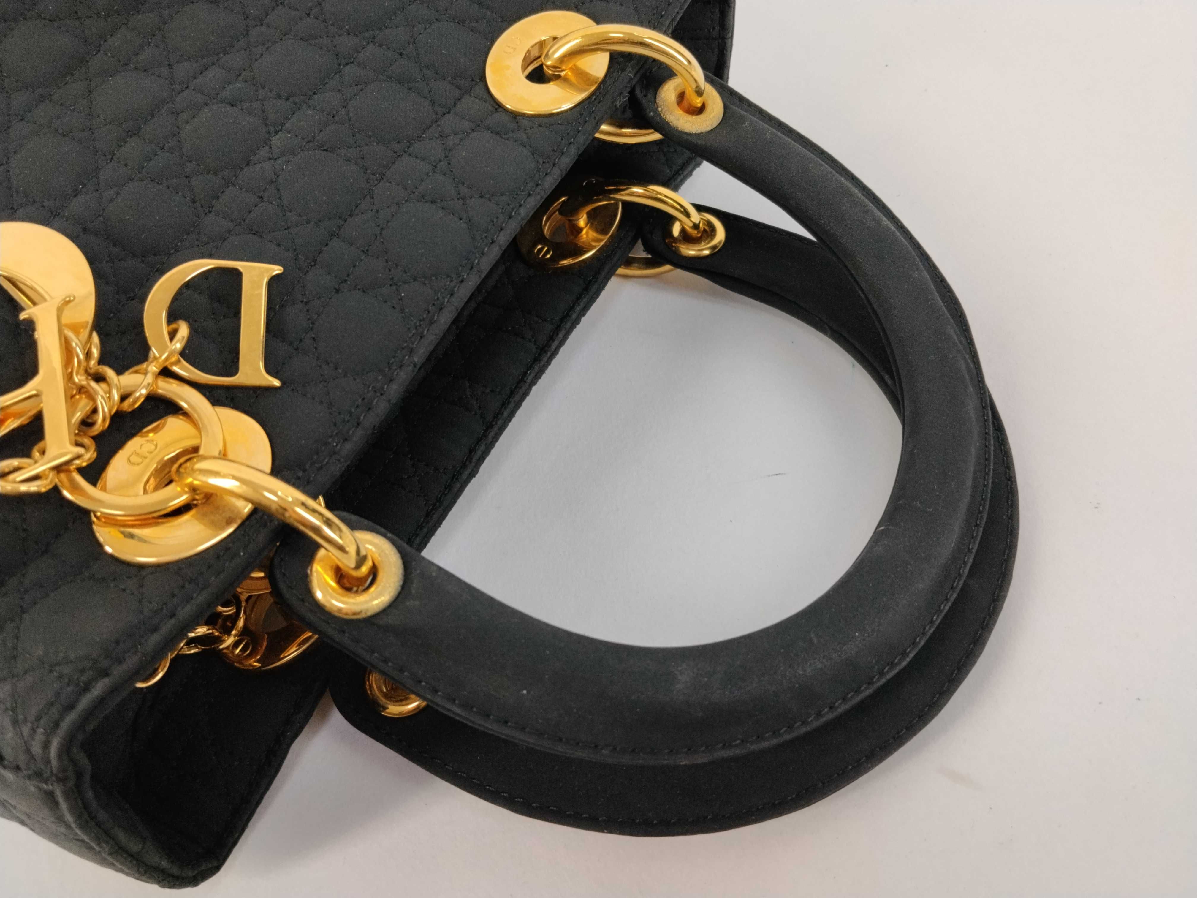 Lady Dior Christian handbag Lady black handbag — view 3